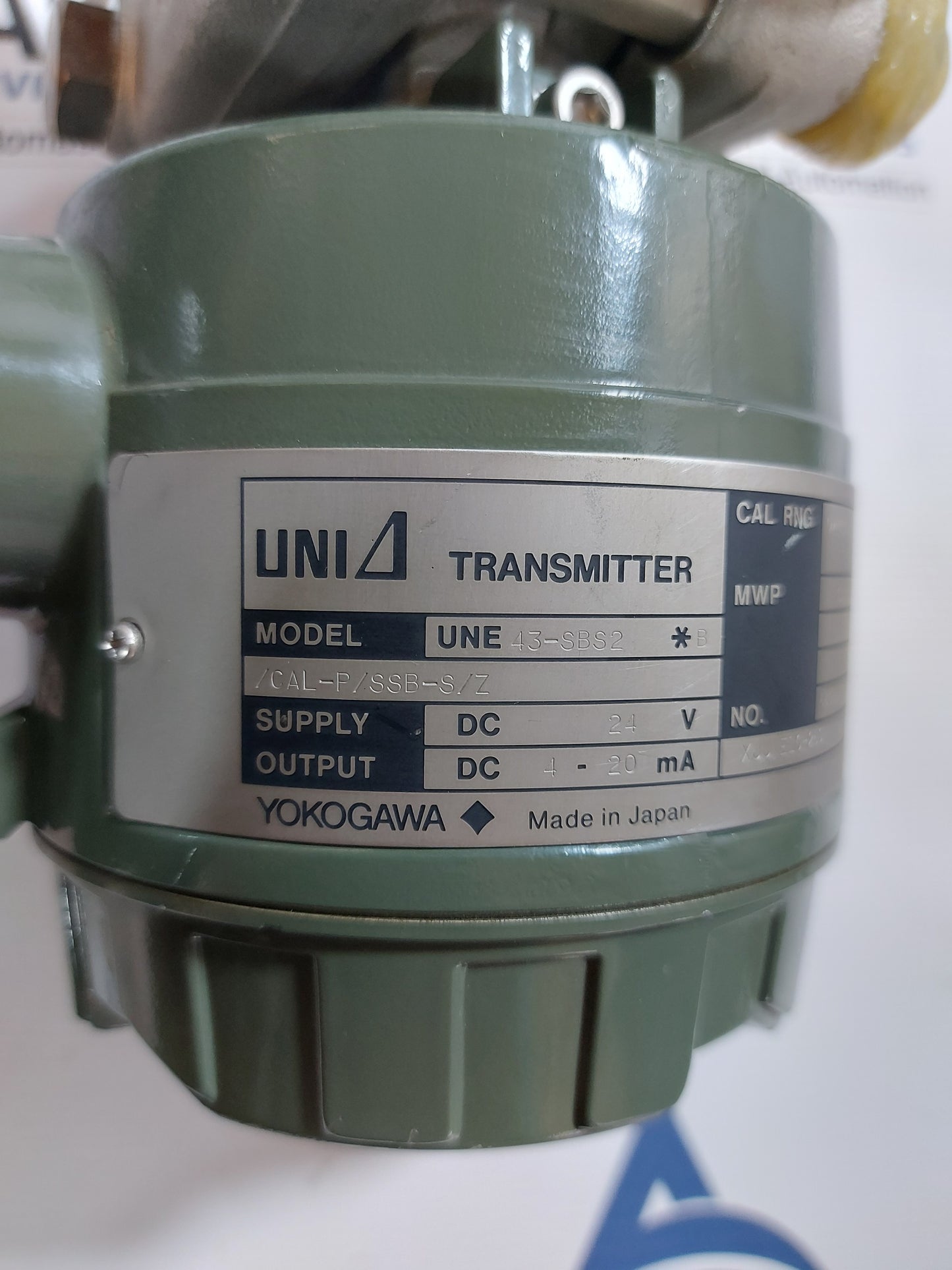 YOKOGAWA UNI UNE43-SBS2*B PRESSURE TRANSMITTER /CAL-P/SSB-