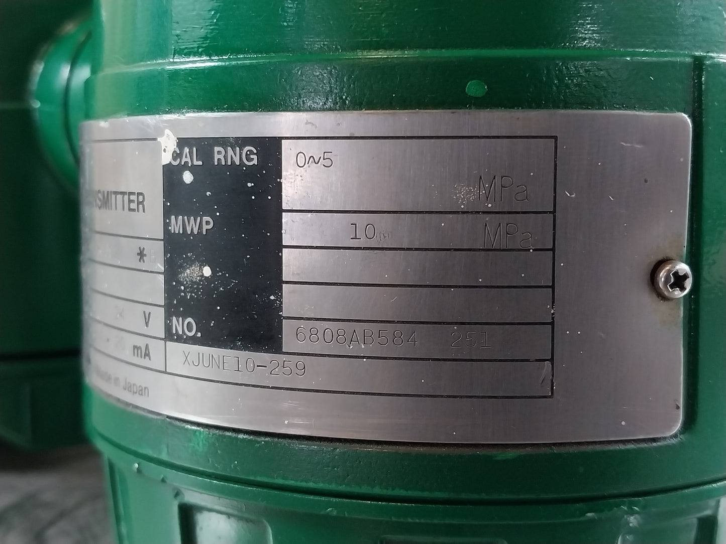 YOKOGAWA UNI UNE43-SCS2*B PRESSURE TRANSMITTER 24V 4-20mA