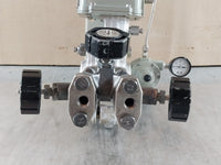 YOKOGAWA Y/15A1-LK1/L/GAS-FP/LD/CAL-P PNEUMATIC PRESSURE TRANSMITTER 3.5 Mpa