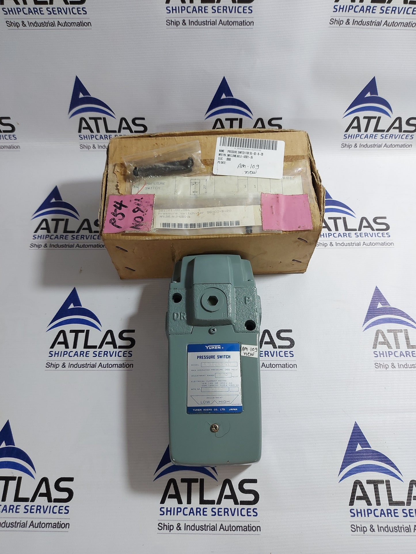 YUKEN KOGYO SG-02-B-20 PRESSURE SWITCH