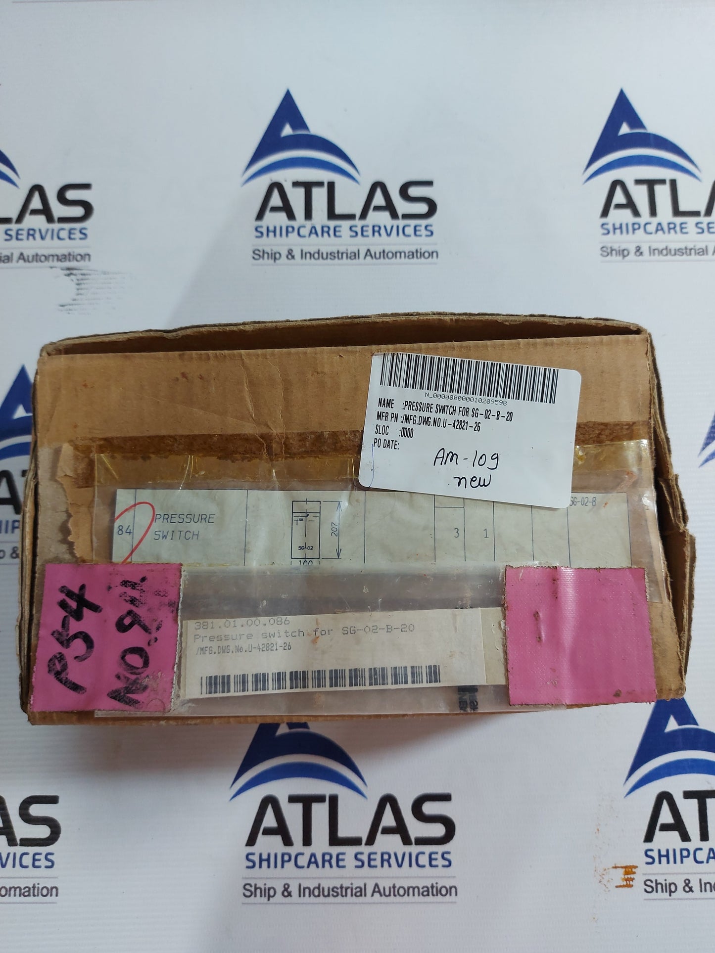 YUKEN KOGYO SG-02-B-20 PRESSURE SWITCH