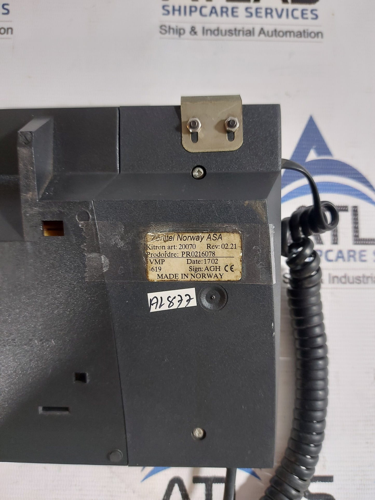 ZENITEL VINGTOR VMP-619 MASTER STATION W/HANDSET REV:02.21