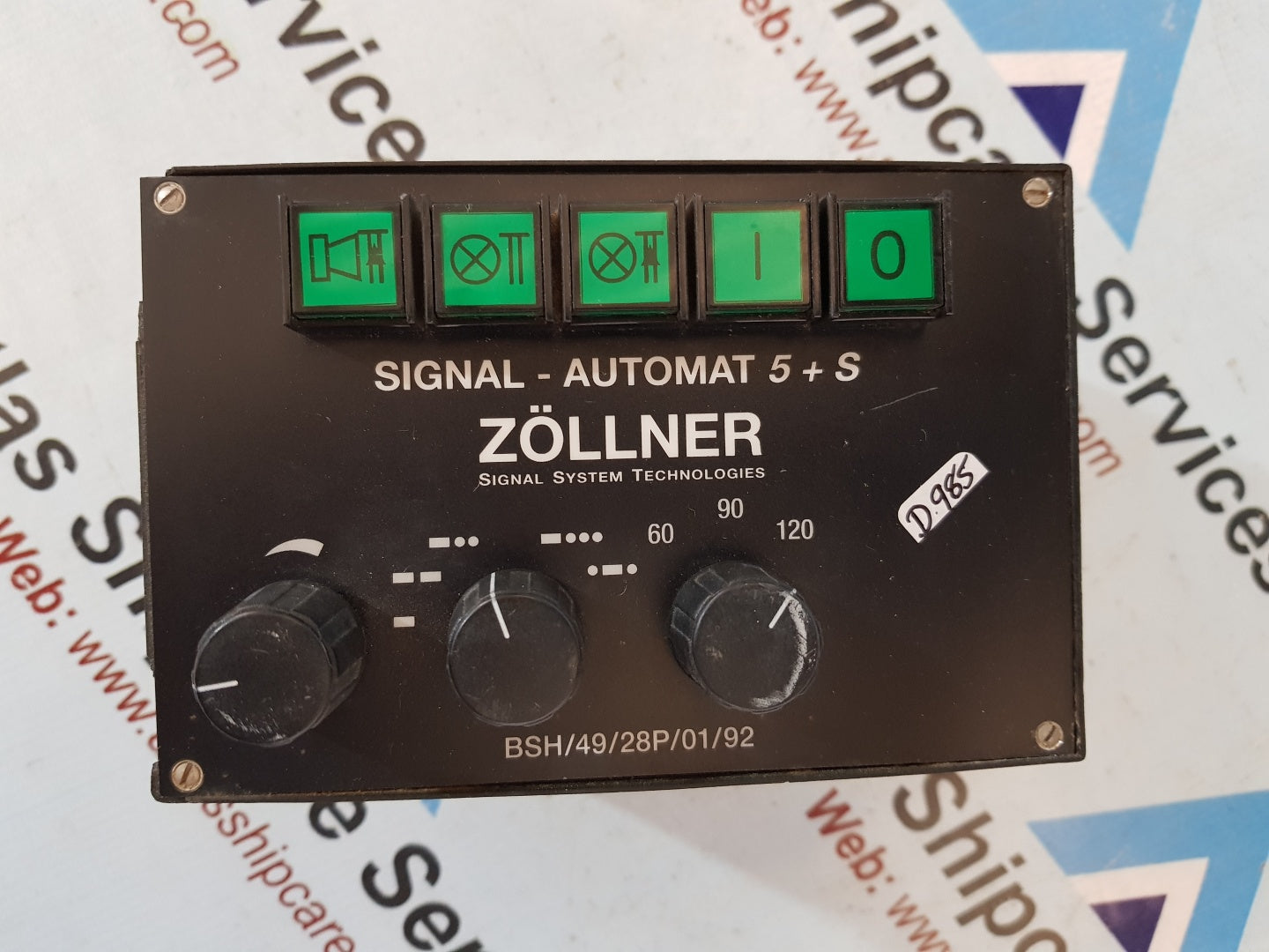 ZOLLNER SIGNAL-AUTOMAT 5 + S BSH/49/28P/01/92 SIGNAL SWITCH