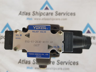 YUKEN SOLENOID CONTROLLED RELIEF VALVE BSG-10-2B3B-A100-480807 H108