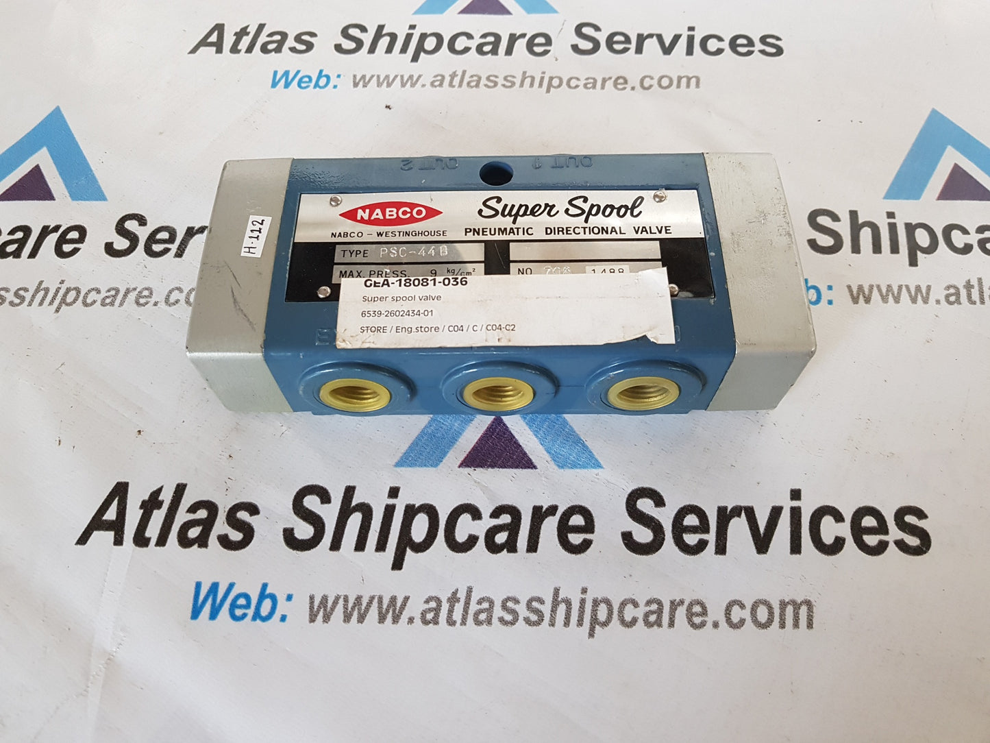NABCO PNEUMATIC DIRECTIONAL VALVE PSC-44B H112