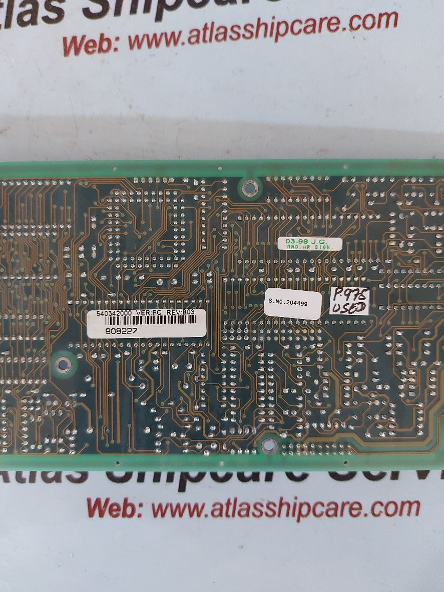 540342000 Ver.PC Rev.B03 Pcb Card