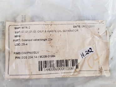 6014 C 2.0 FKM MS SOLENOID VALVE 00184979 H202