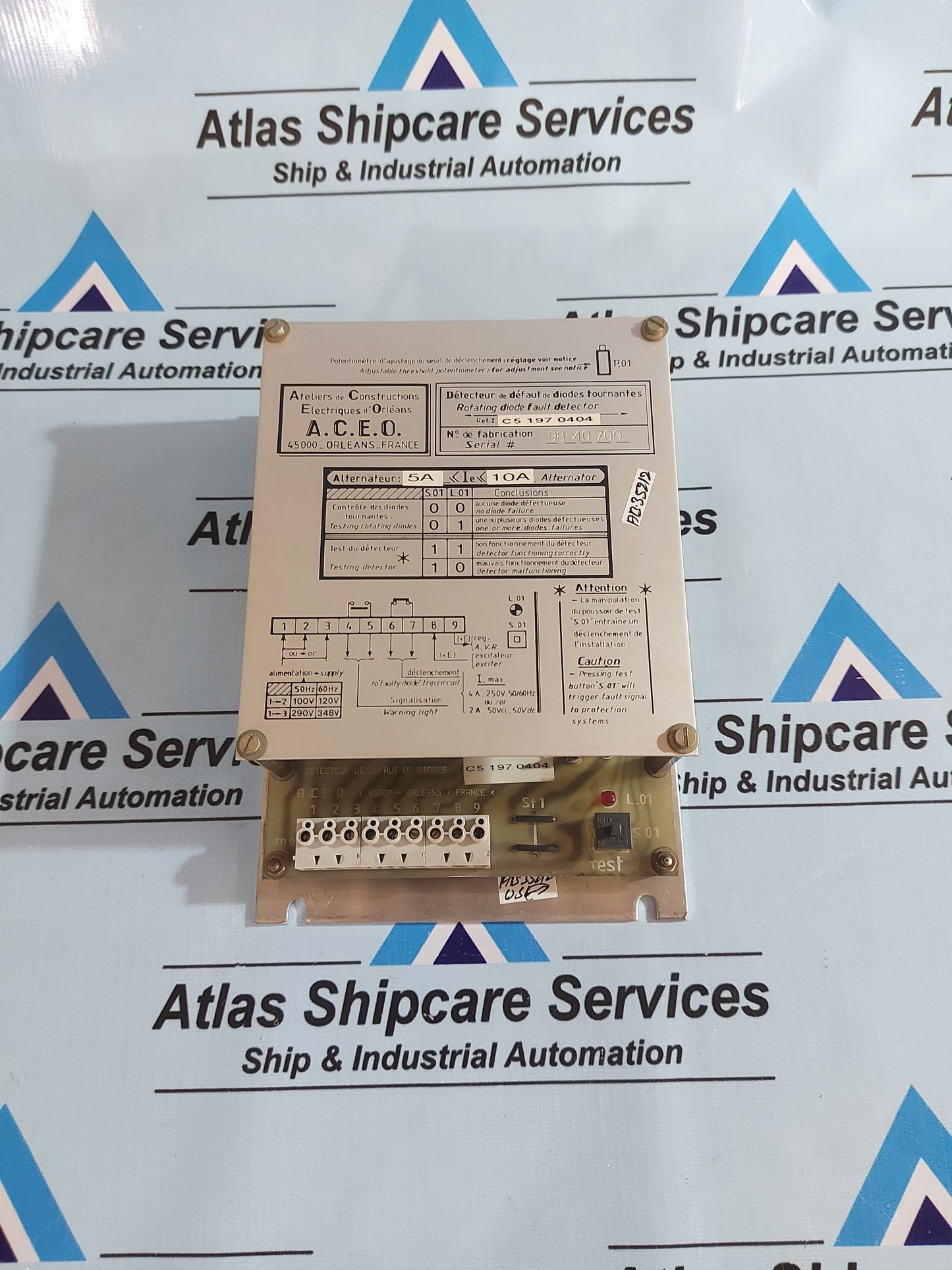 A.C.E.O C5 197 0404 DIODES FAILURE DETECTOR