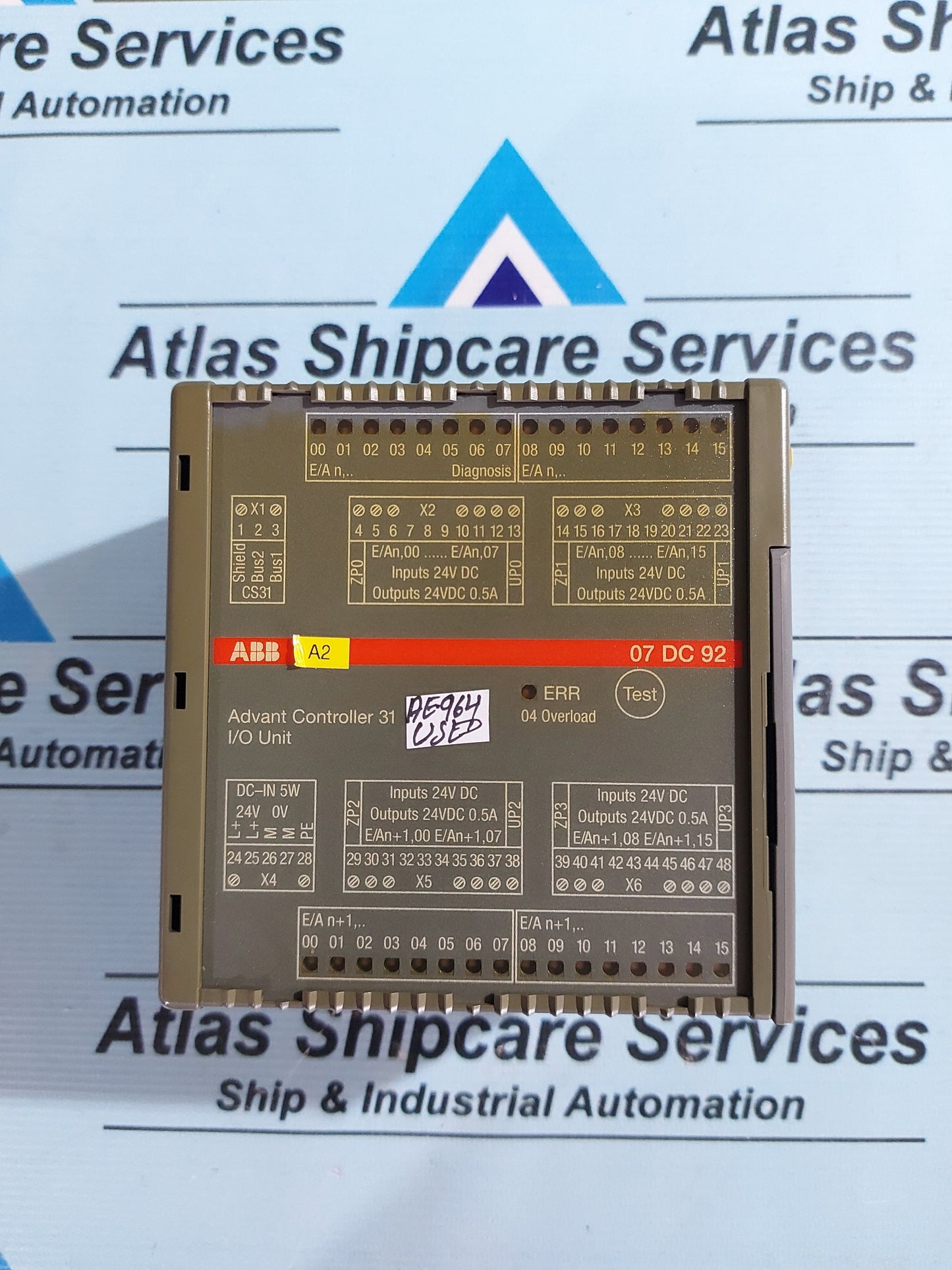 ABB 07 DC 92 ADVANT CONTROLLER 31 I/O UNIT GJR5252200R0101