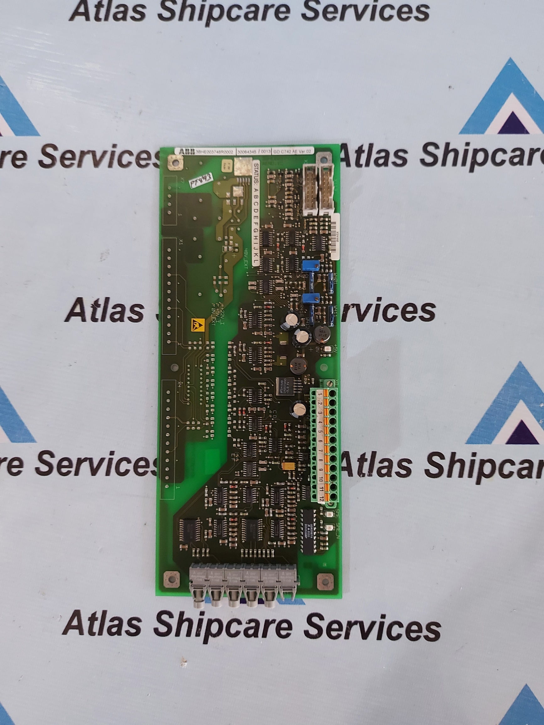 ABB 3BHE003748R0002 DC GOVERNOR COMMUNICATION BOARD