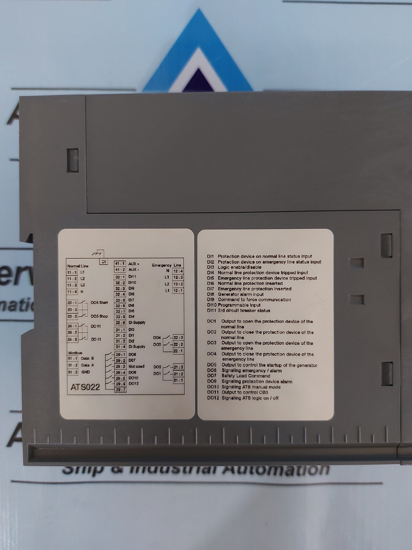 ABB ATS022 AUTOMATIC TRANSFER SWITCH