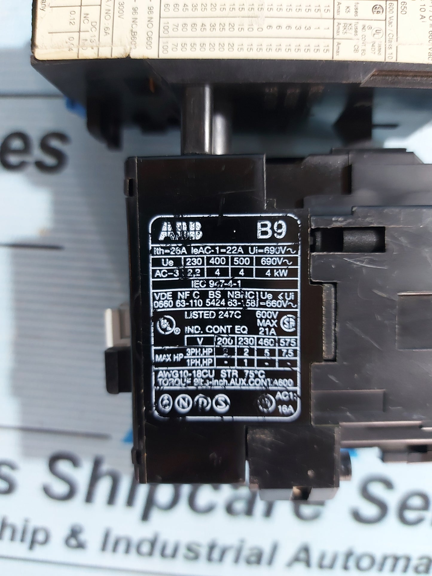 ABB B9-30-10 CONTACTOR AG135