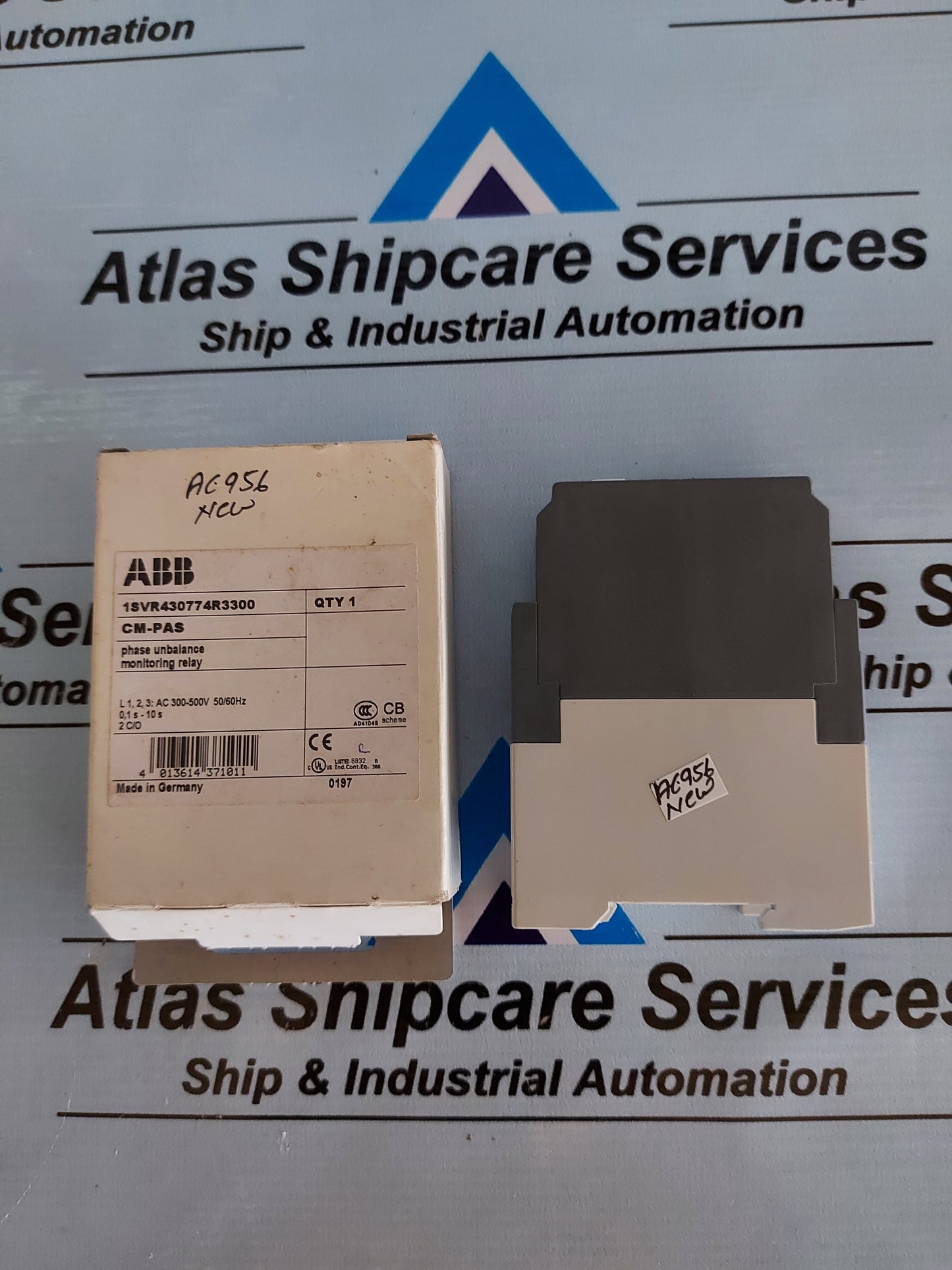 ABB CM-PAS PHASE UNBALANCE MONITORING RELAY