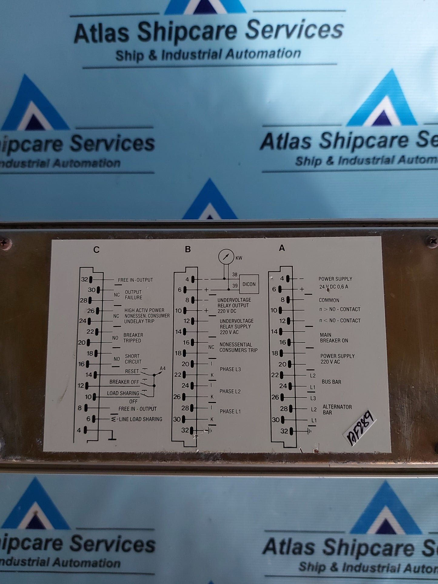 ABB CMA 50 SYNPOL GVT 360 8490 CONTROL PANEL