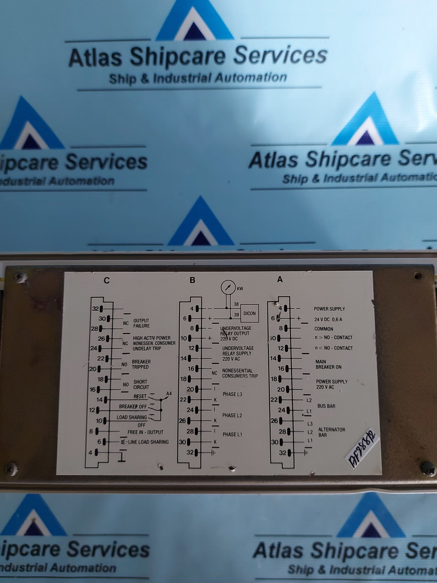 ABB CMA 50 SYNPOL GVT 360 8490 CONTROL PANEL