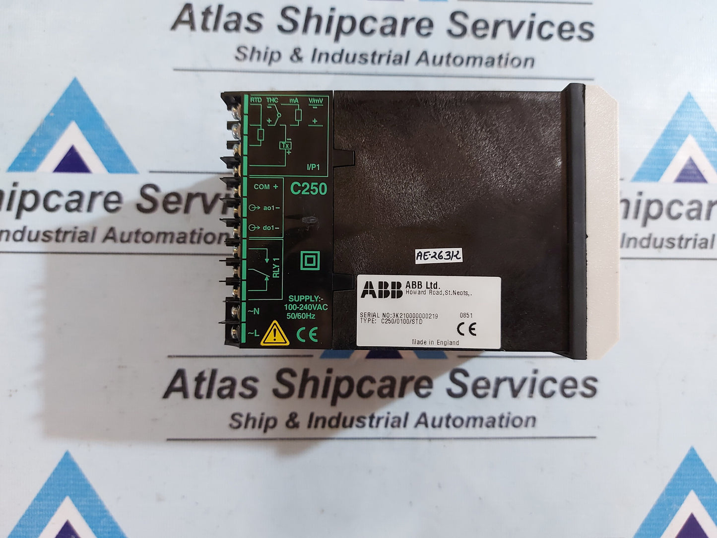 ABB COMMANDER 250 CONTROLLER C250/0100/STD UNIVERSAL PROCESS CONTROL