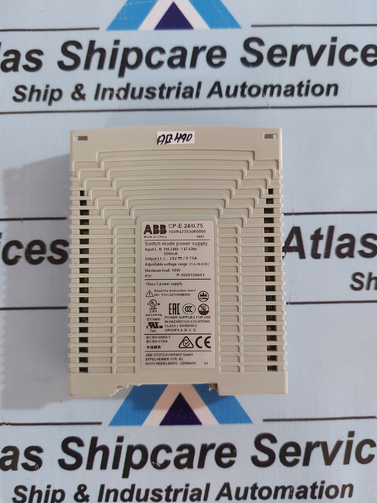 ABB CP-E 24/0.75 SWITCH MODE POWER SUPPLY 1SVR427030R0000
