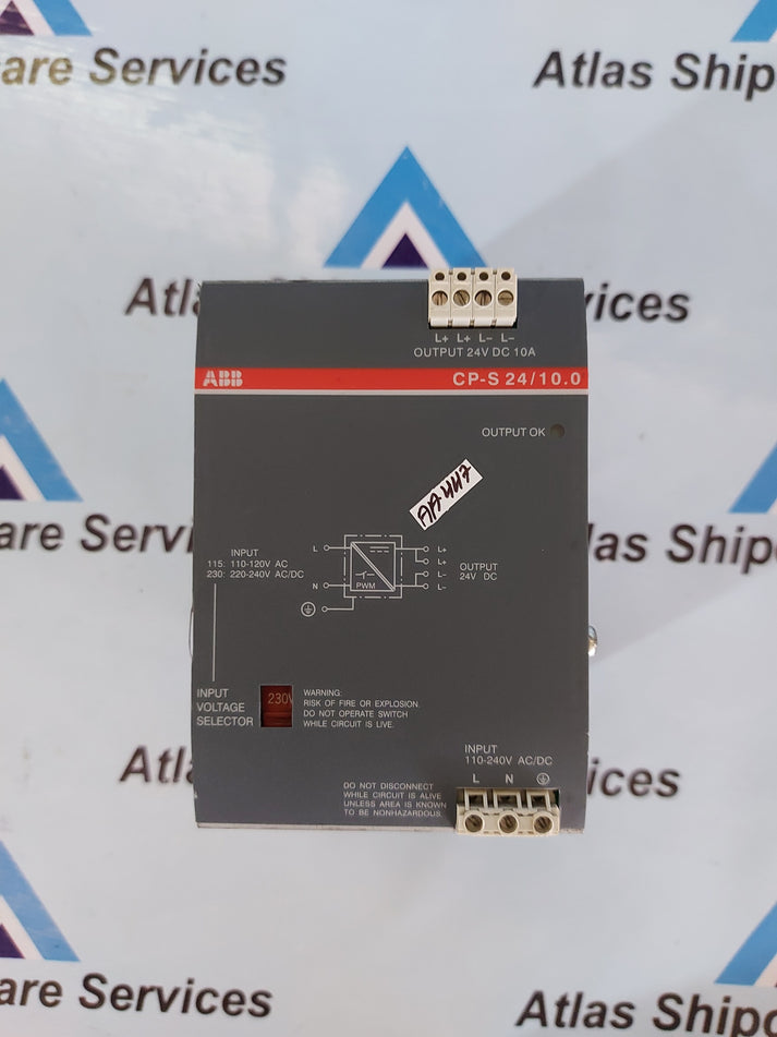 ABB CP-S 24/10.0 1SVR427015R0100 SWITCH MODE POWER SUPPLY – Atlas ...