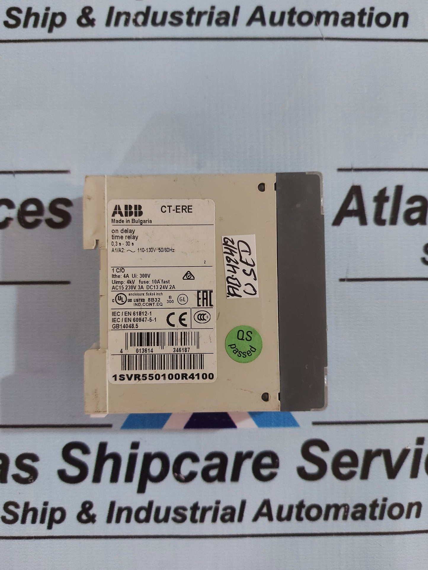 ABB CT-ERE ON DELAY TIME RELAY 1SVR550100R4100