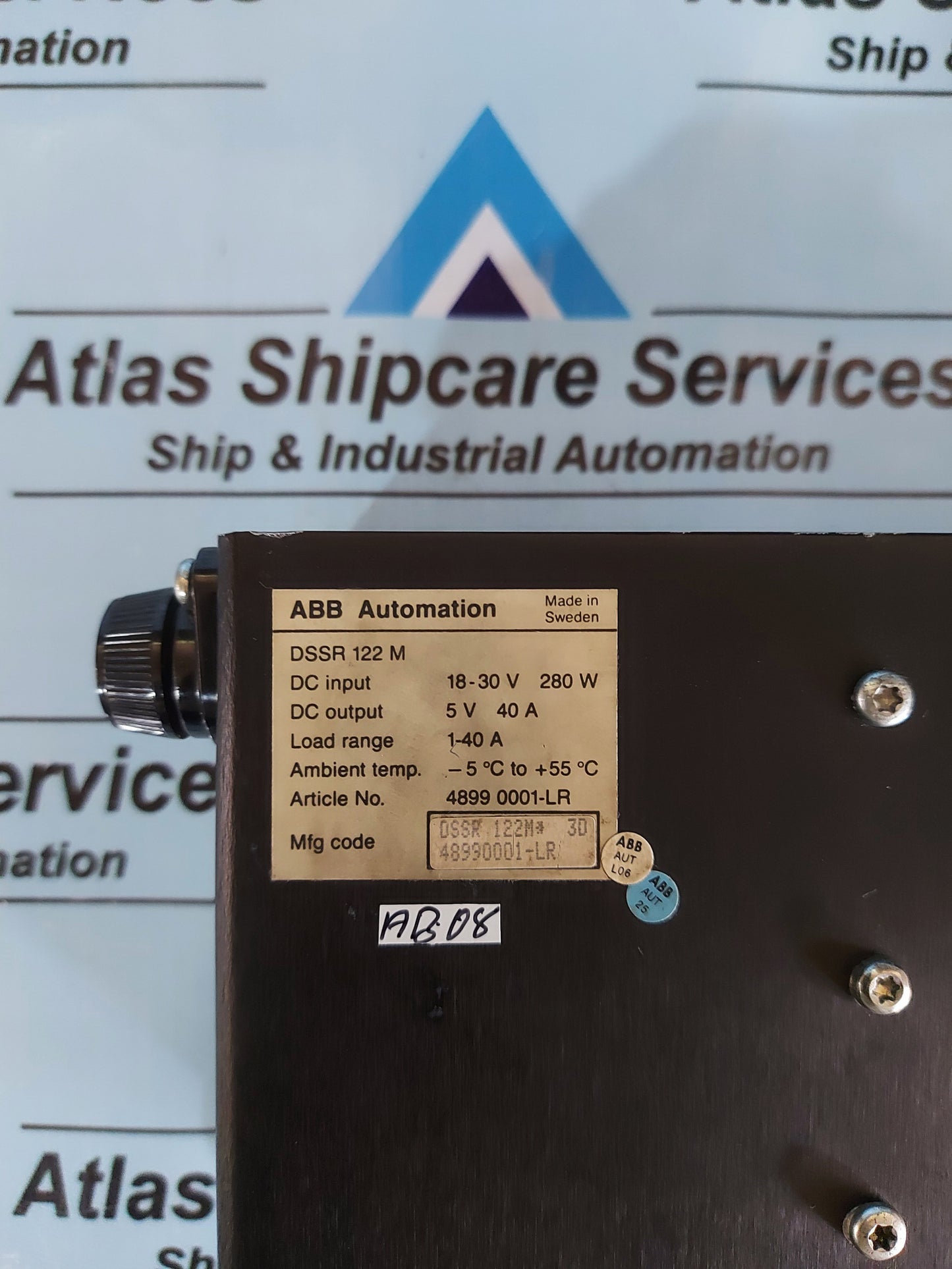 ABB DSSR 122 M POWER SUPPLY UNIT