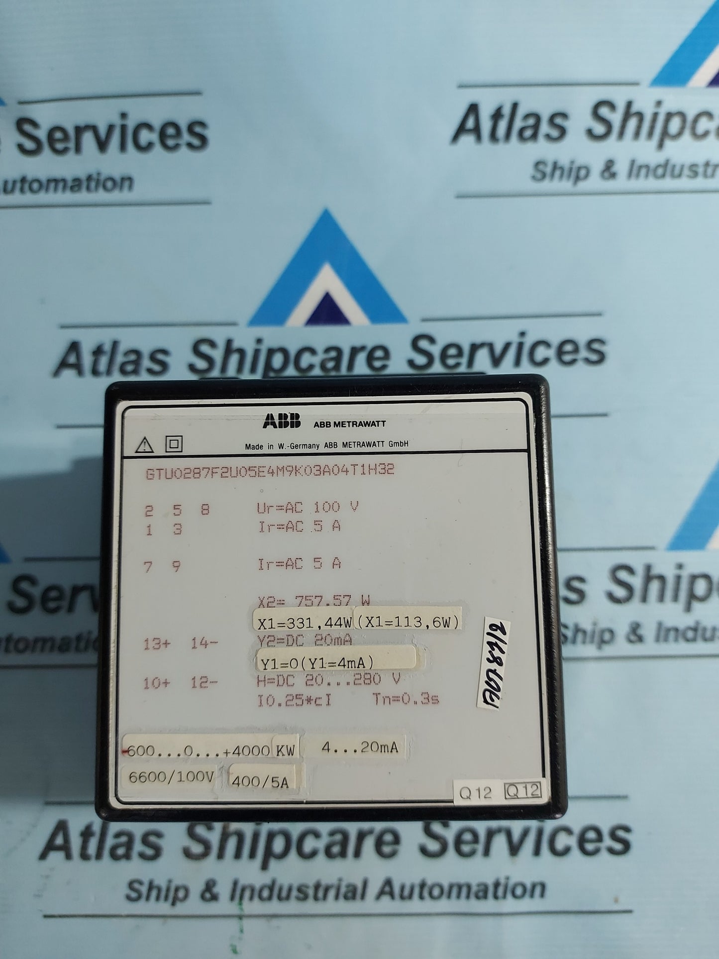 ABB METRAWATT GTUO287F2U05E4M9K03A04T1H32 VOLTAGE TRANSDUCER AG81