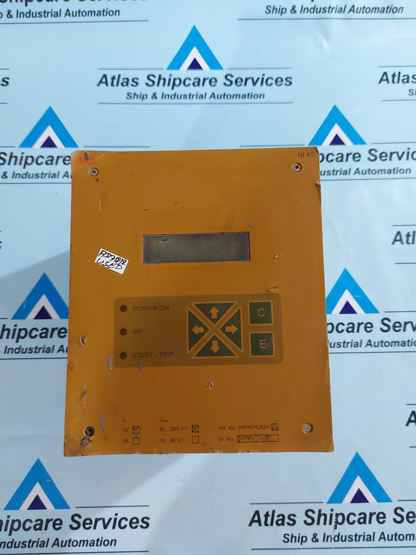 ABB NI 41 OVERCURRENT PROTECTION RELAY 1MYN742838-A