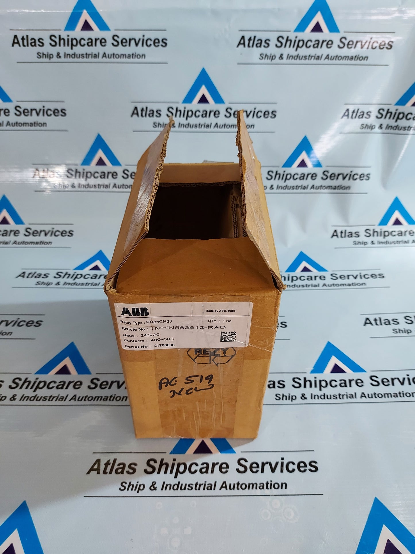 ABB PN8nCH2J IEC EM/STATIC FLUSH MOUNTING RELAY 1MYN563612-RAD