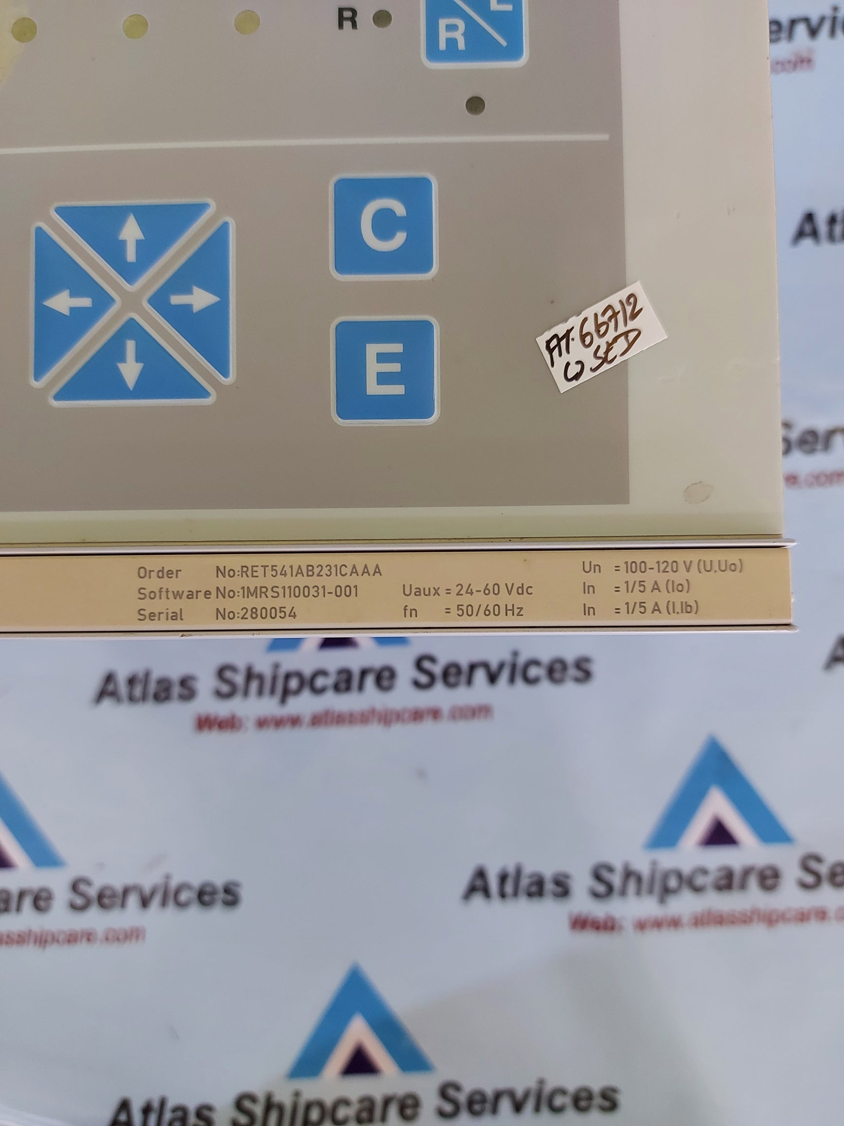 ABB RET541 TRANSFORMER TERMINAL – Atlas Shipcare Services