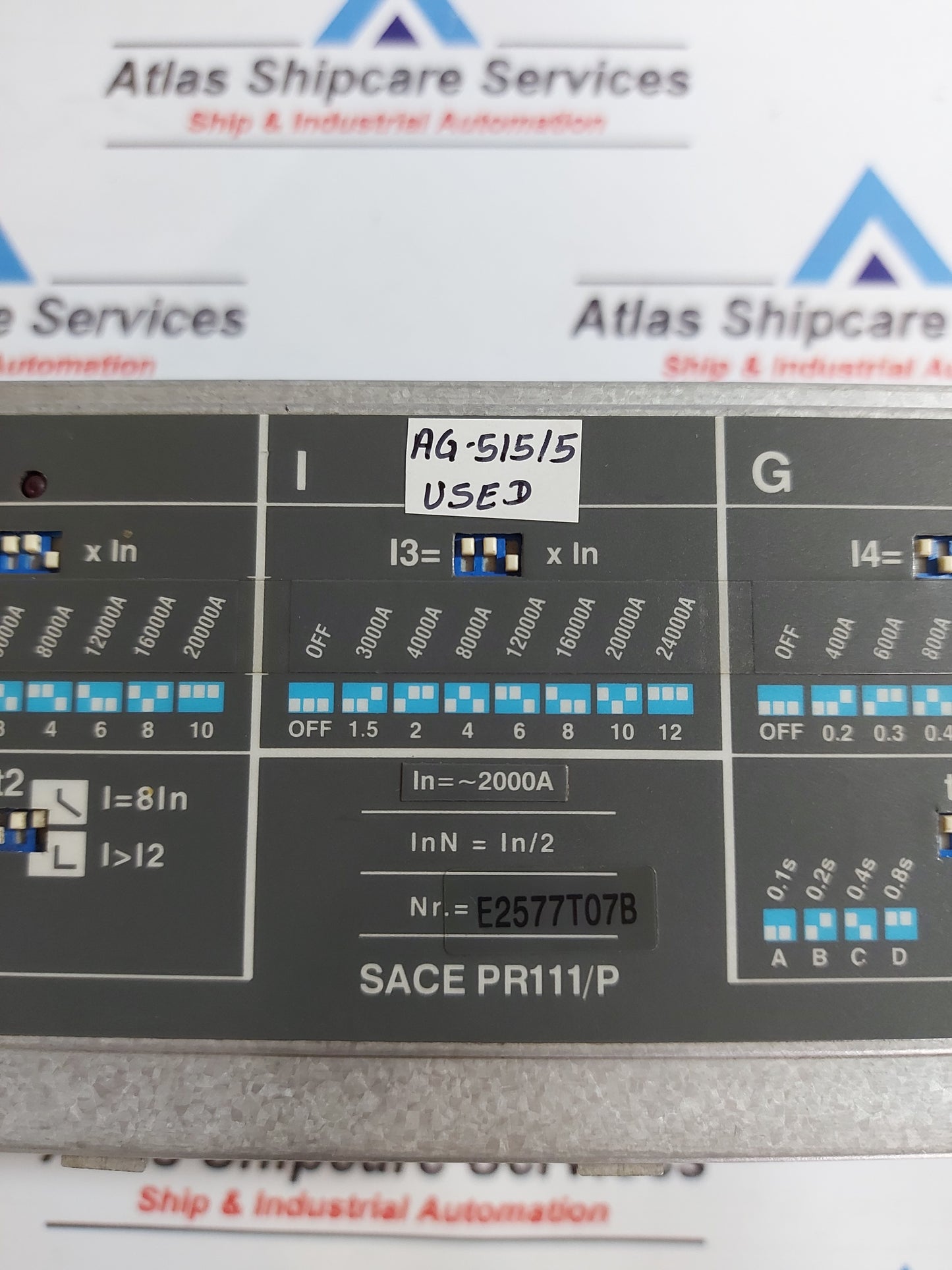 ABB SACE PR111/P LSIG TRIP UNIT 2000 A AG515