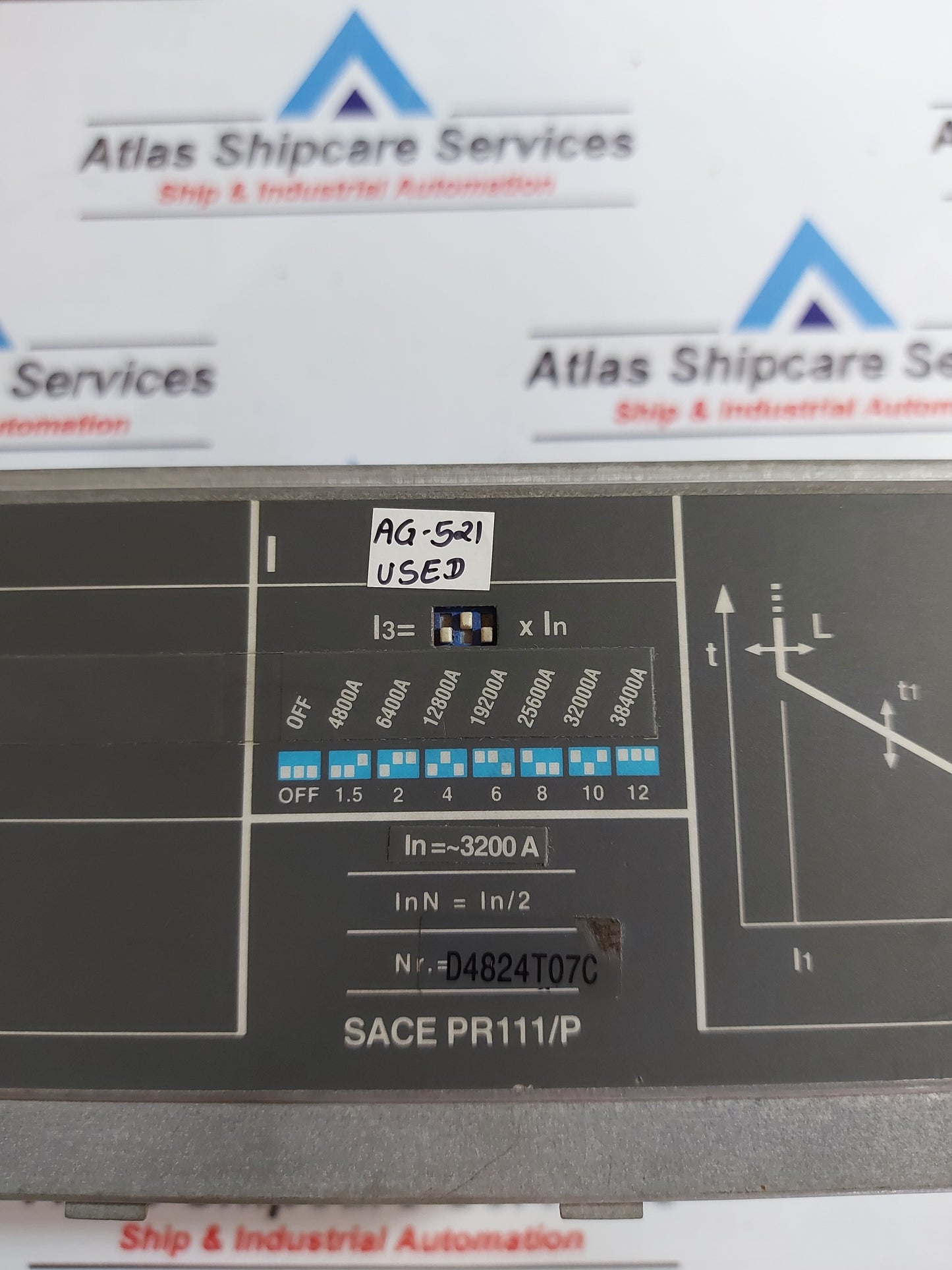 ABB SACE PR111/P LSIG TRIP UNIT 3200 A AG521