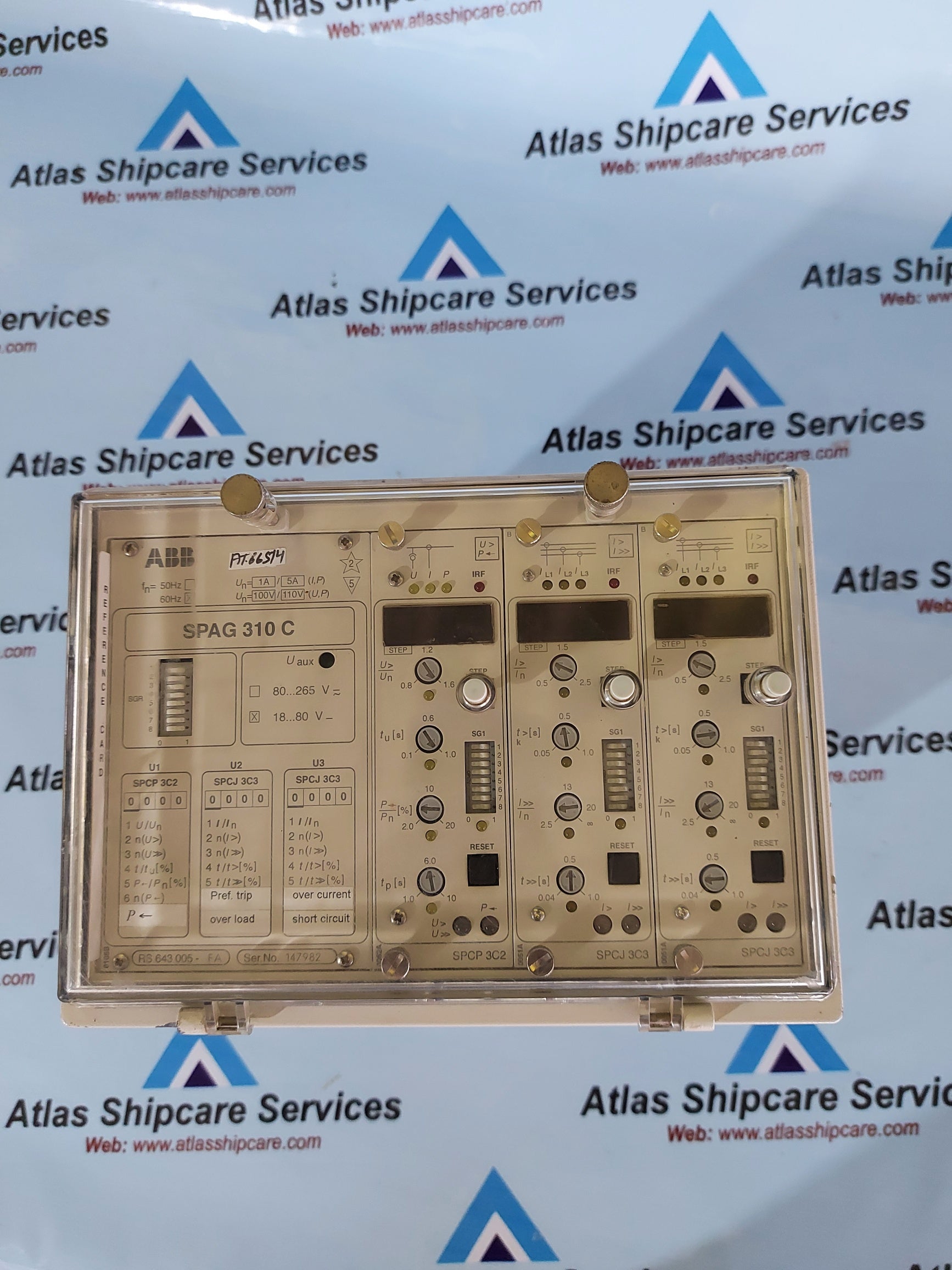 ABB SPAG 310 G GENERATOR PROTECTION RELAY