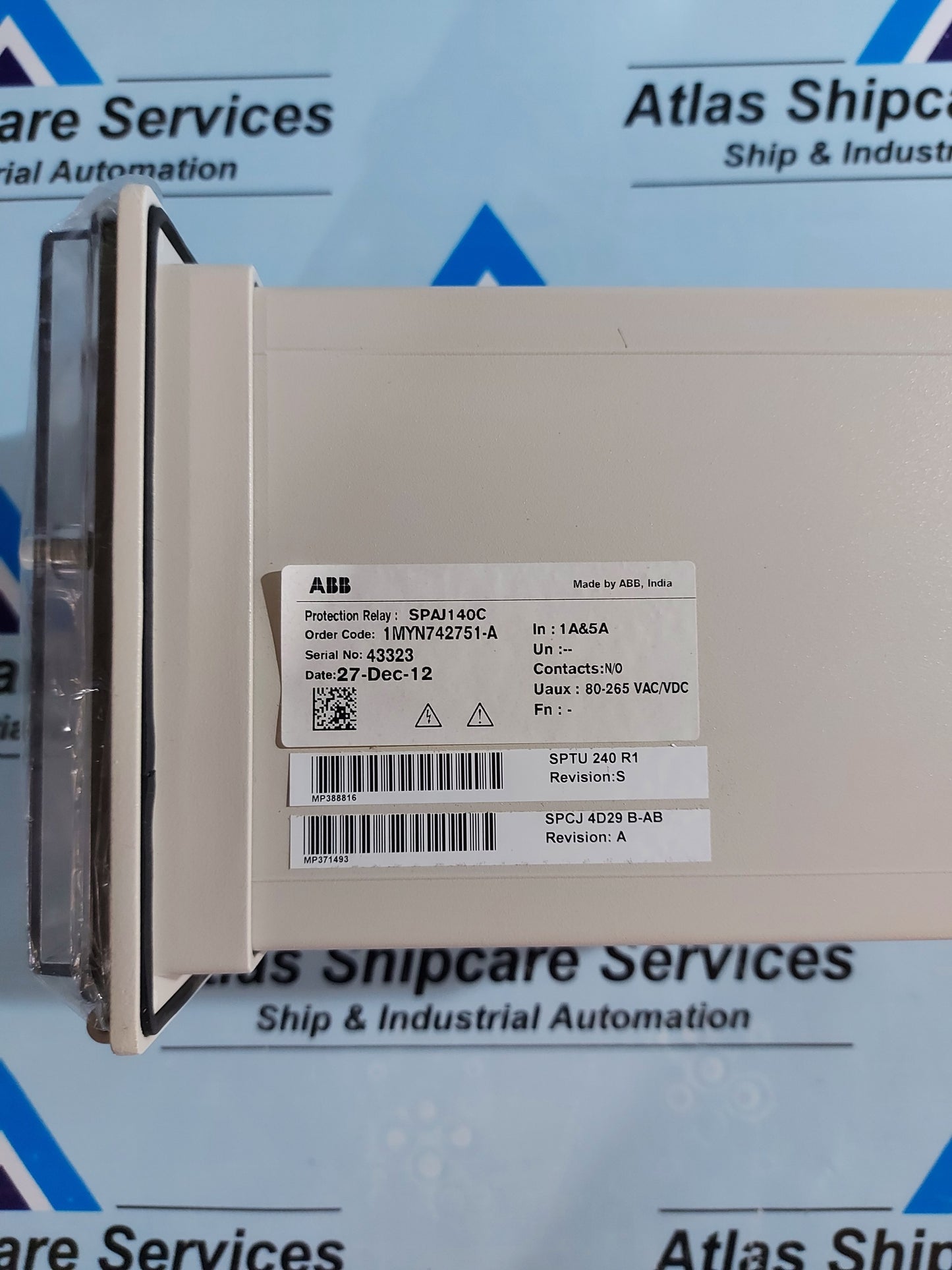 ABB SPAJ 140 C OVERCURRENT AND EARTH-FAULT RELAY