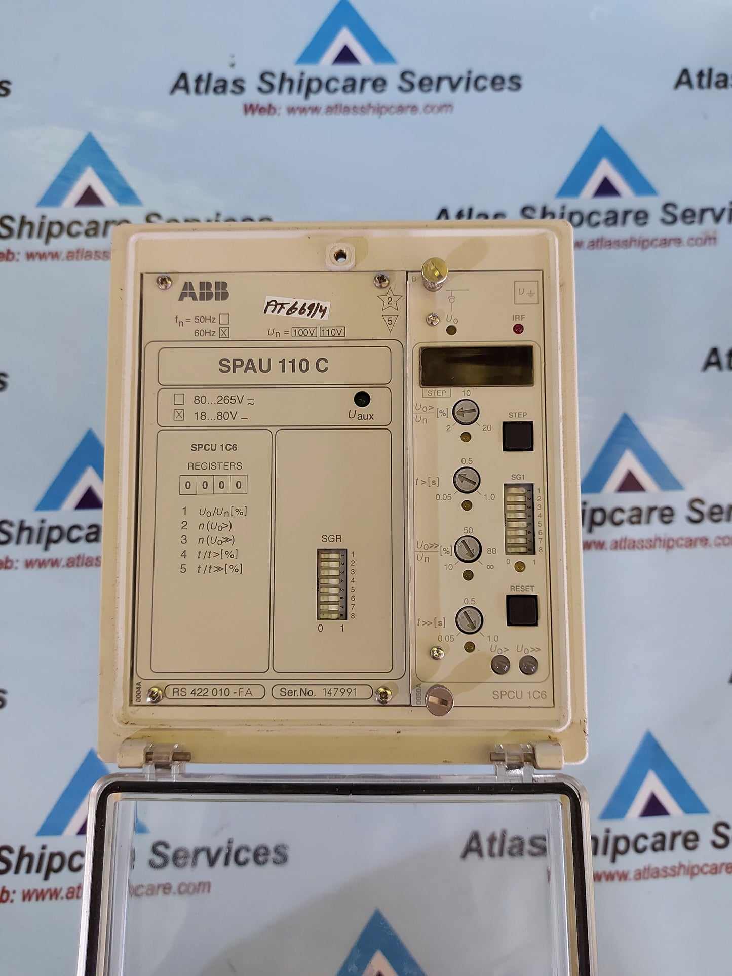 ABB SPAU 110 C RESIDUAL OVERVOLTAGE RELAY