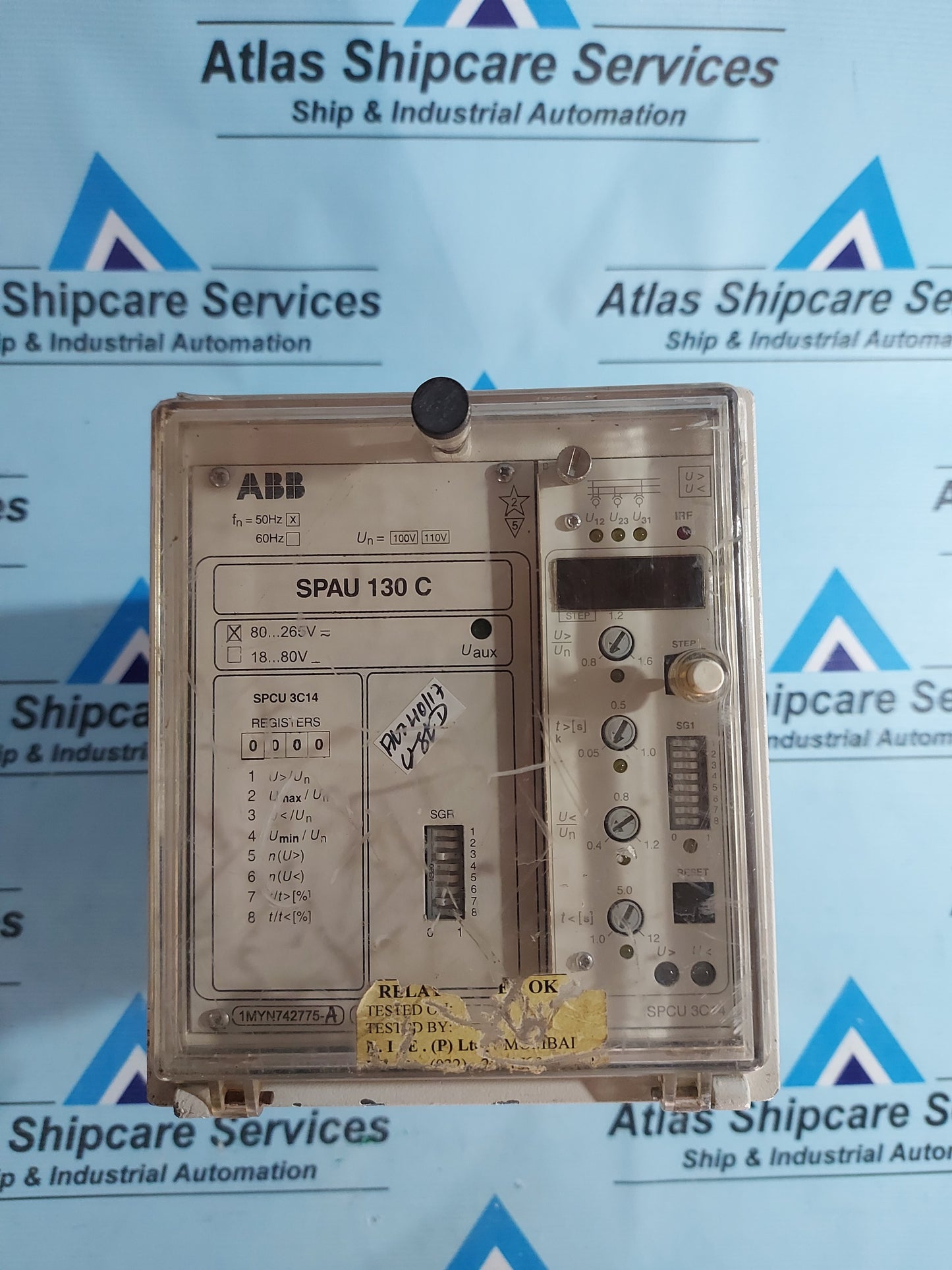 ABB SPAU 130 C THREE-PHASE OVERVOLTAGE AND UNDERVOLTAGE RELAY AG40
