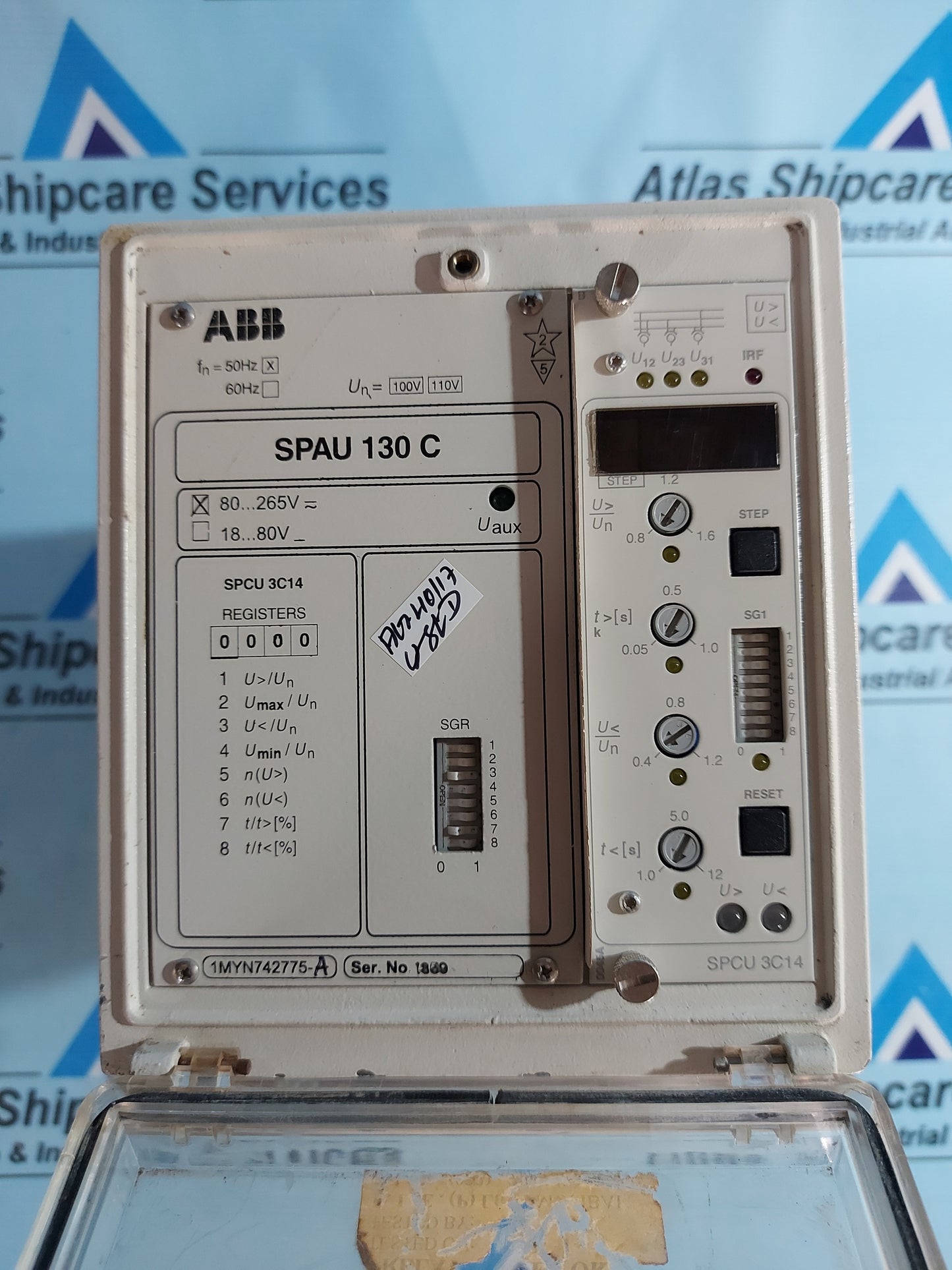 ABB SPAU 130 C THREE-PHASE OVERVOLTAGE AND UNDERVOLTAGE RELAY AG40