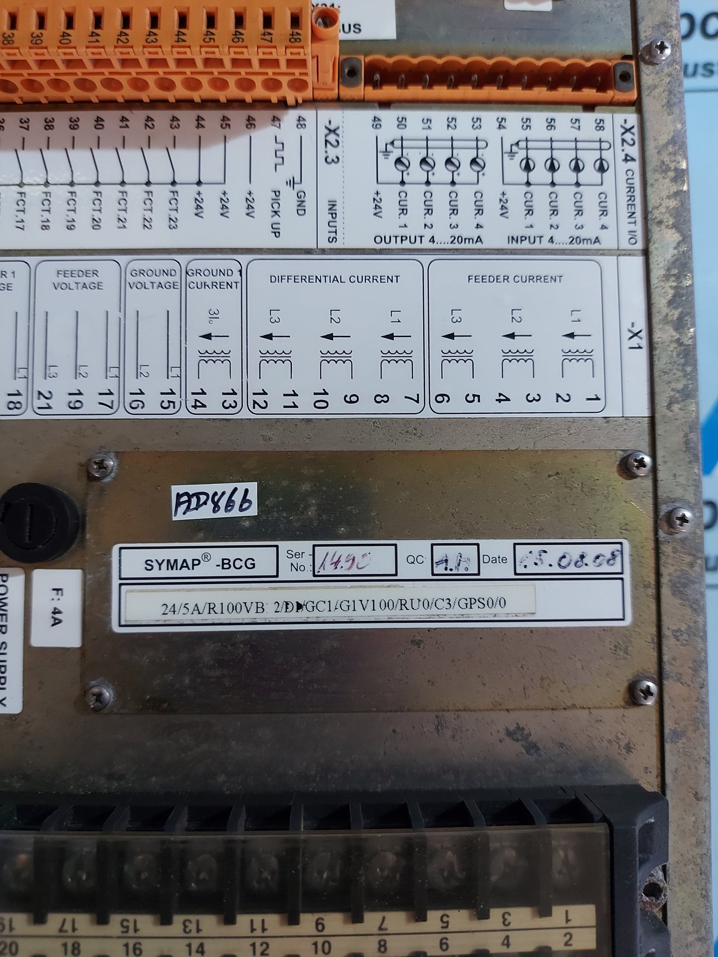 ABB SYMAP-BCG MULTIFUNCTION CONTROL DIGITAL PROTECTION MONITOR