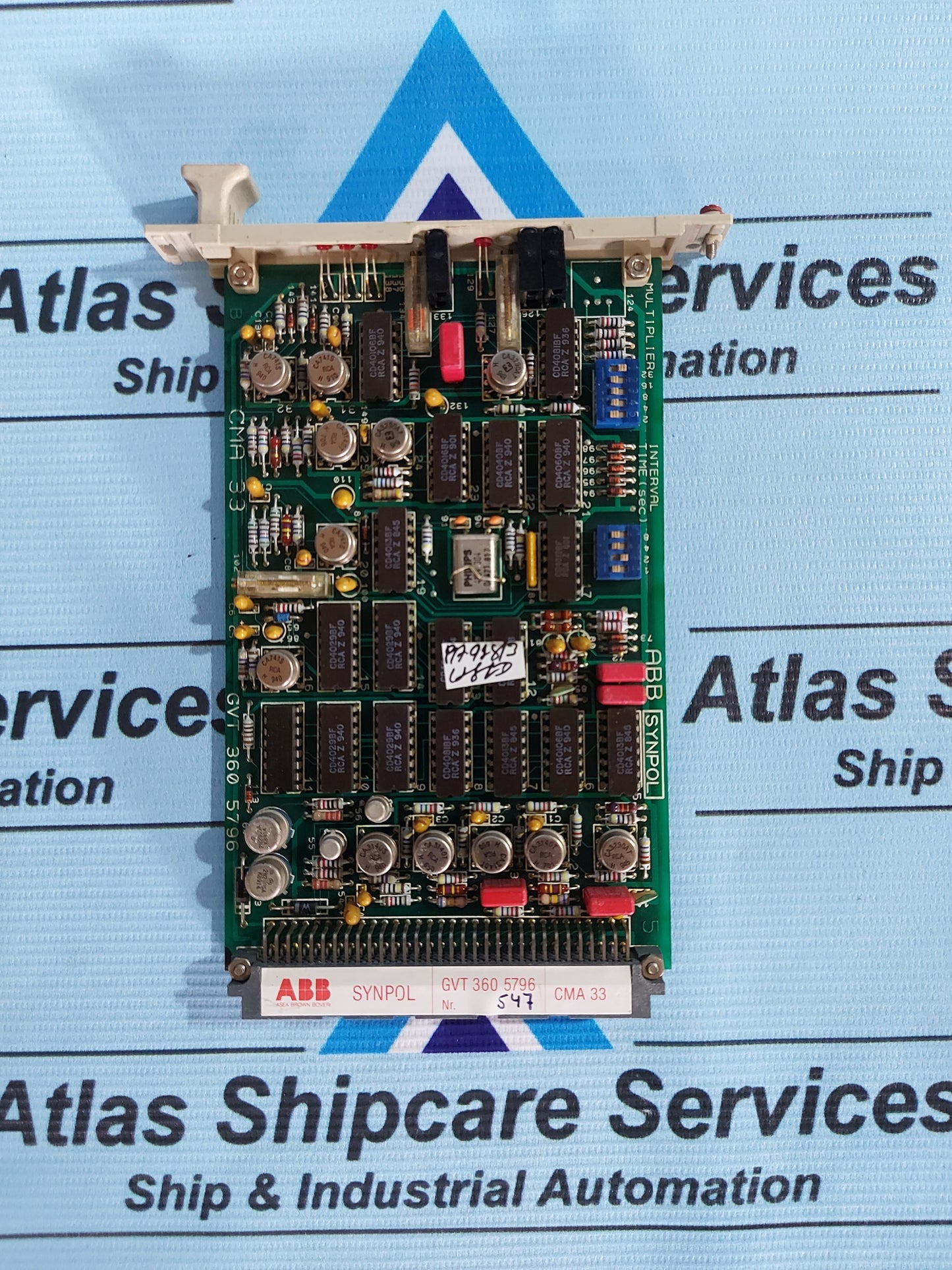 ABB SYNPOL CMA 33 GVT 360 5796 PCB CARD