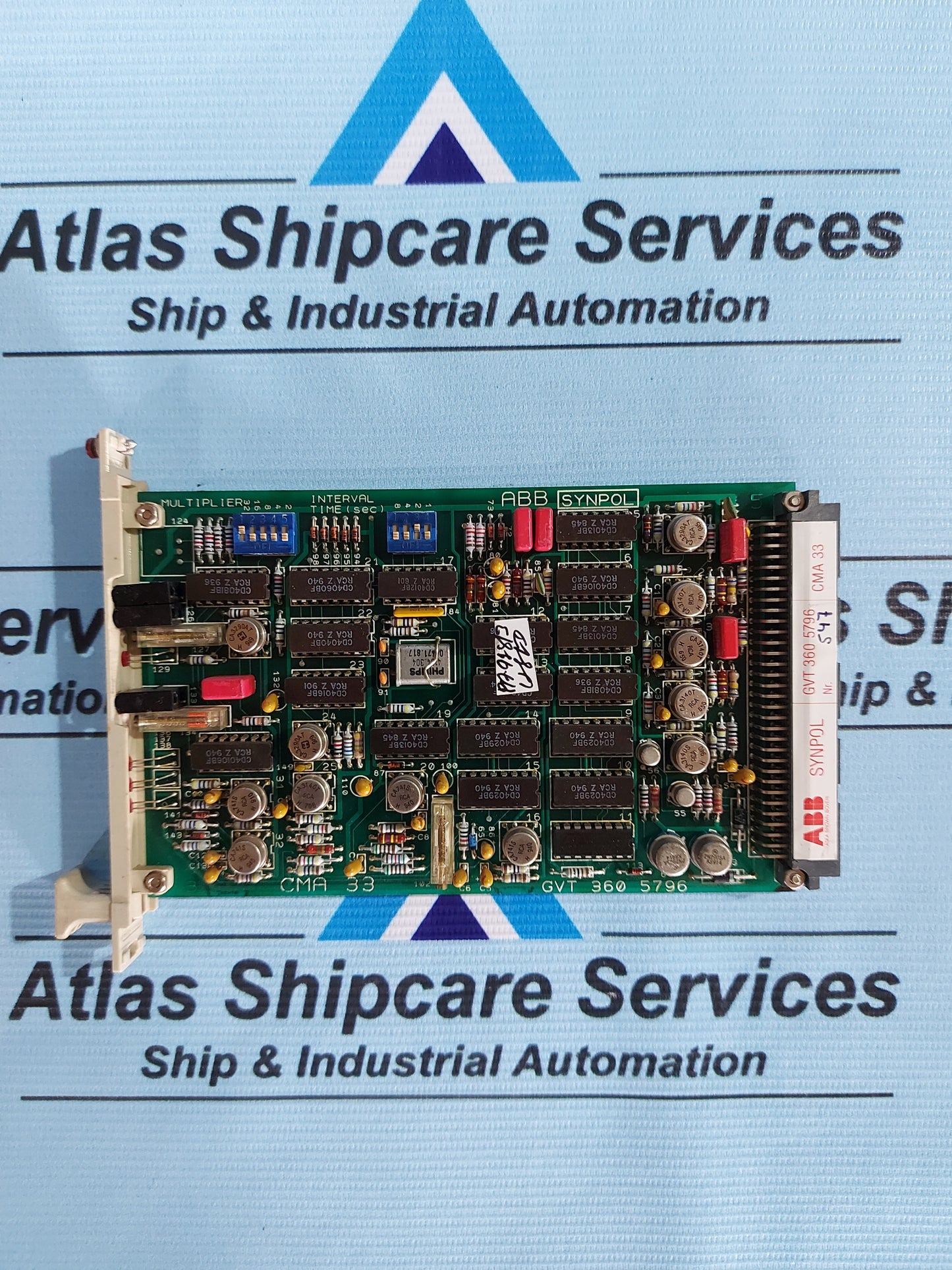 ABB SYNPOL CMA 33 GVT 360 5796 PCB CARD