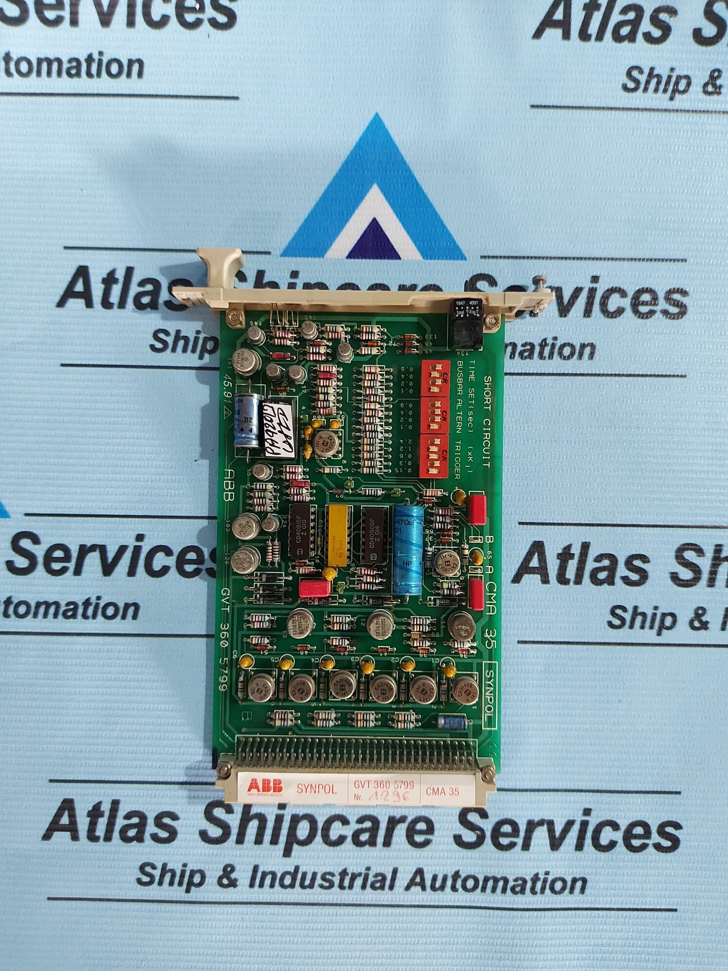 ABB SYNPOL CMA 35 GVT 360 5799 SHORT CIRCUIT CARD