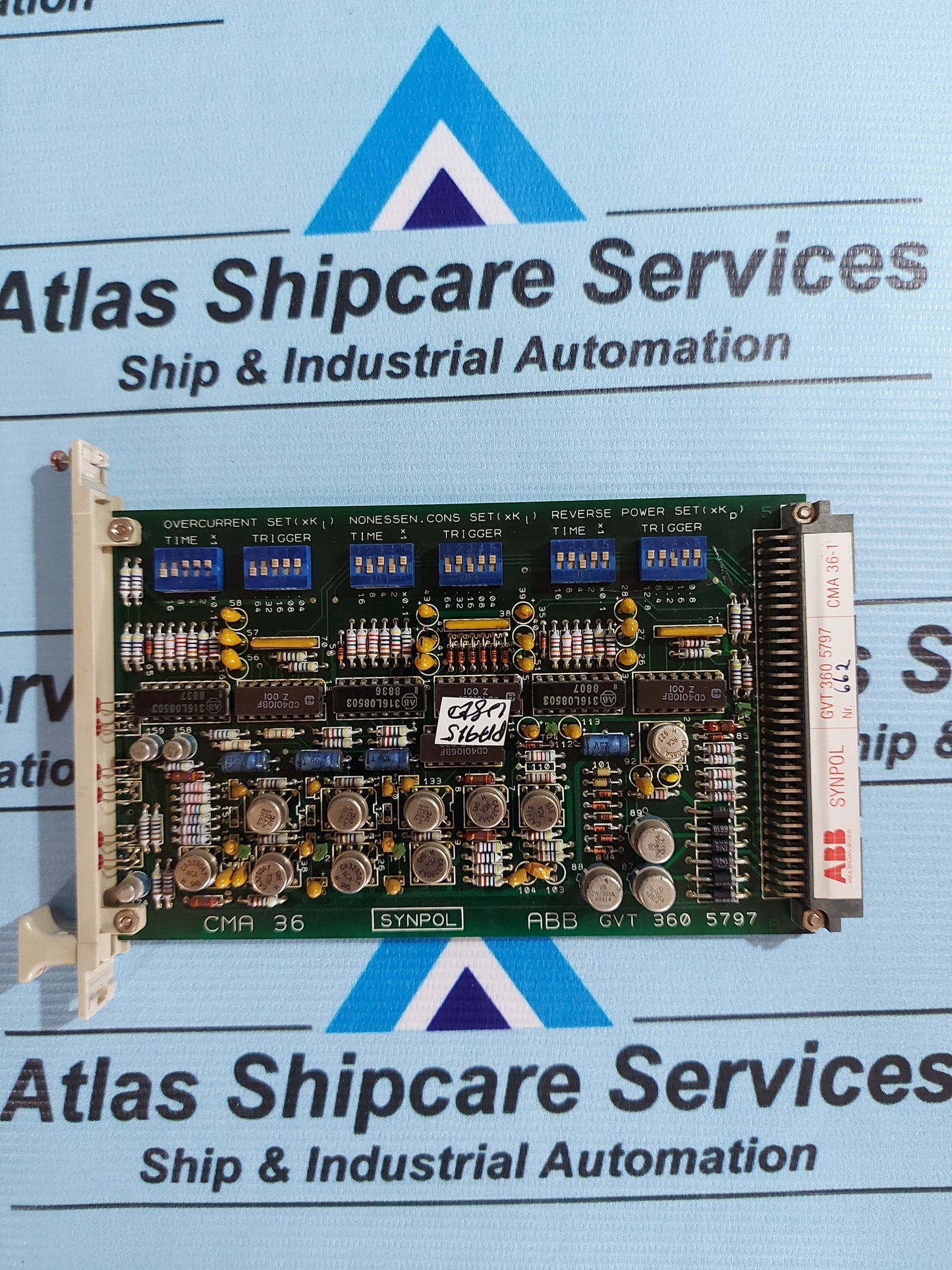 ABB SYNPOL CMA 36-1 GVT 360 5797 PCB CARD