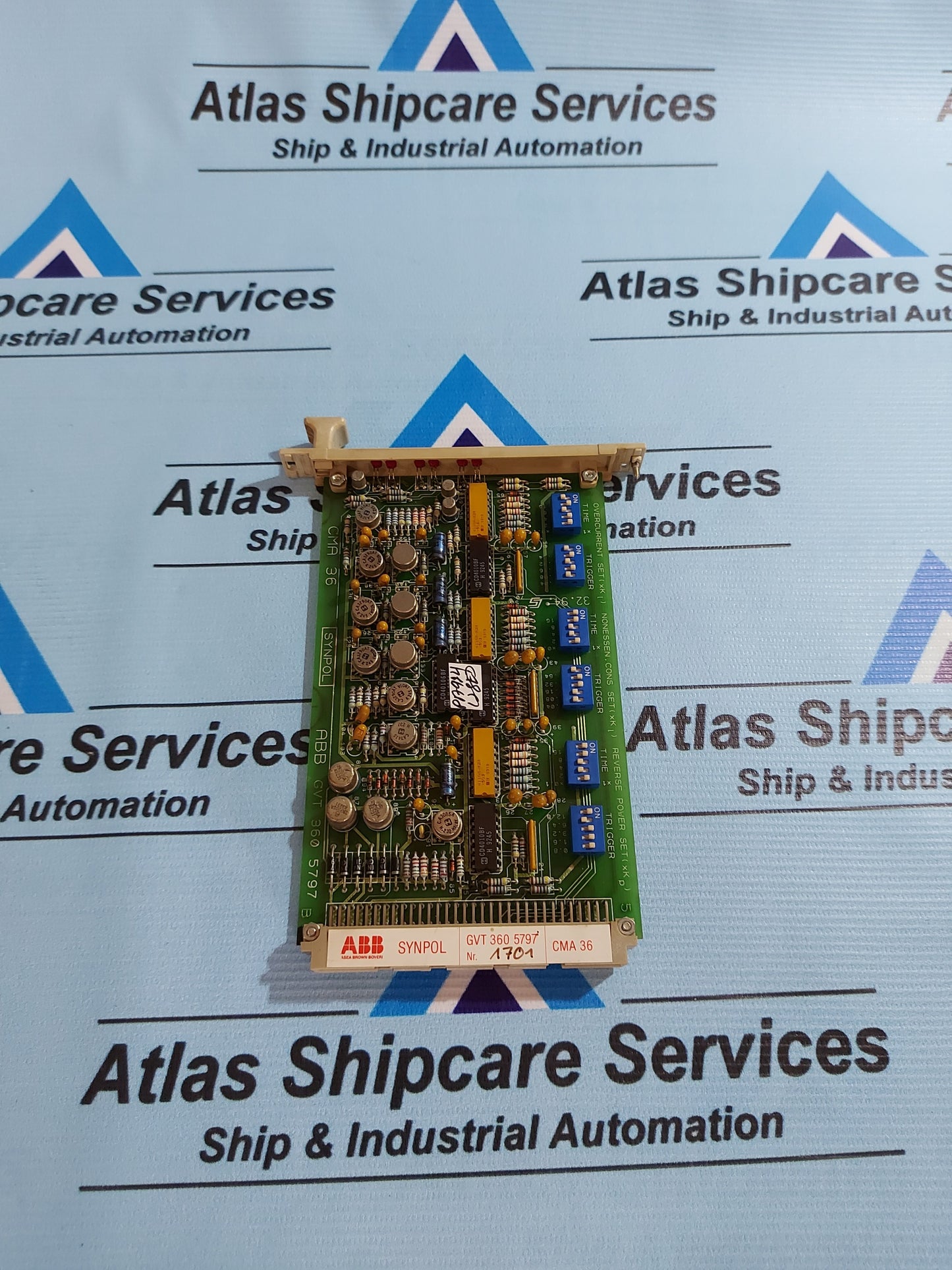 ABB SYNPOL CMA 36 GVT 360 5797 PCB CARD