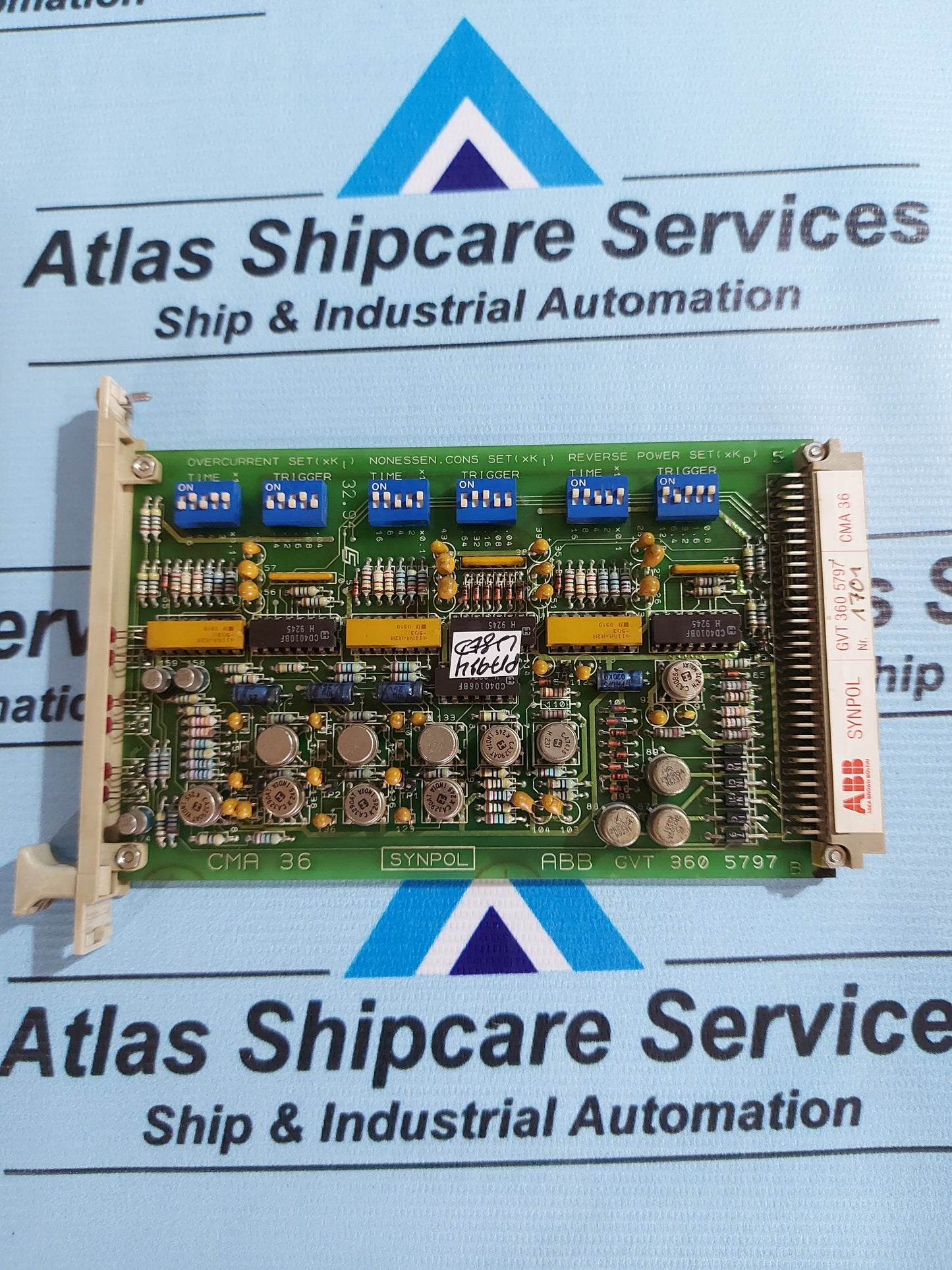 ABB SYNPOL CMA 36 GVT 360 5797 PCB CARD