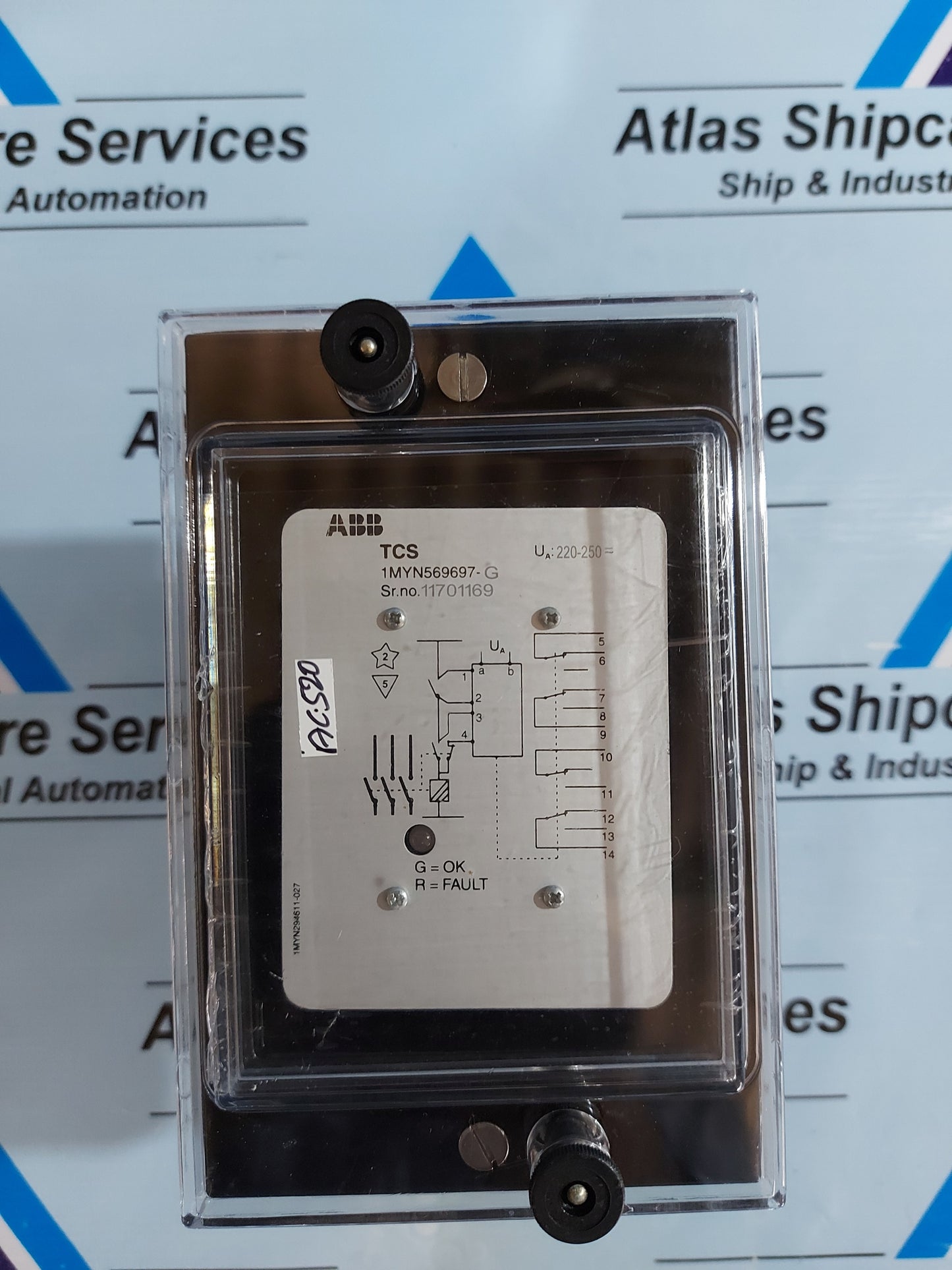 ABB TCS IEC EM/STATIC FLUSH MOUNTING RELAY 1MYN569697-G