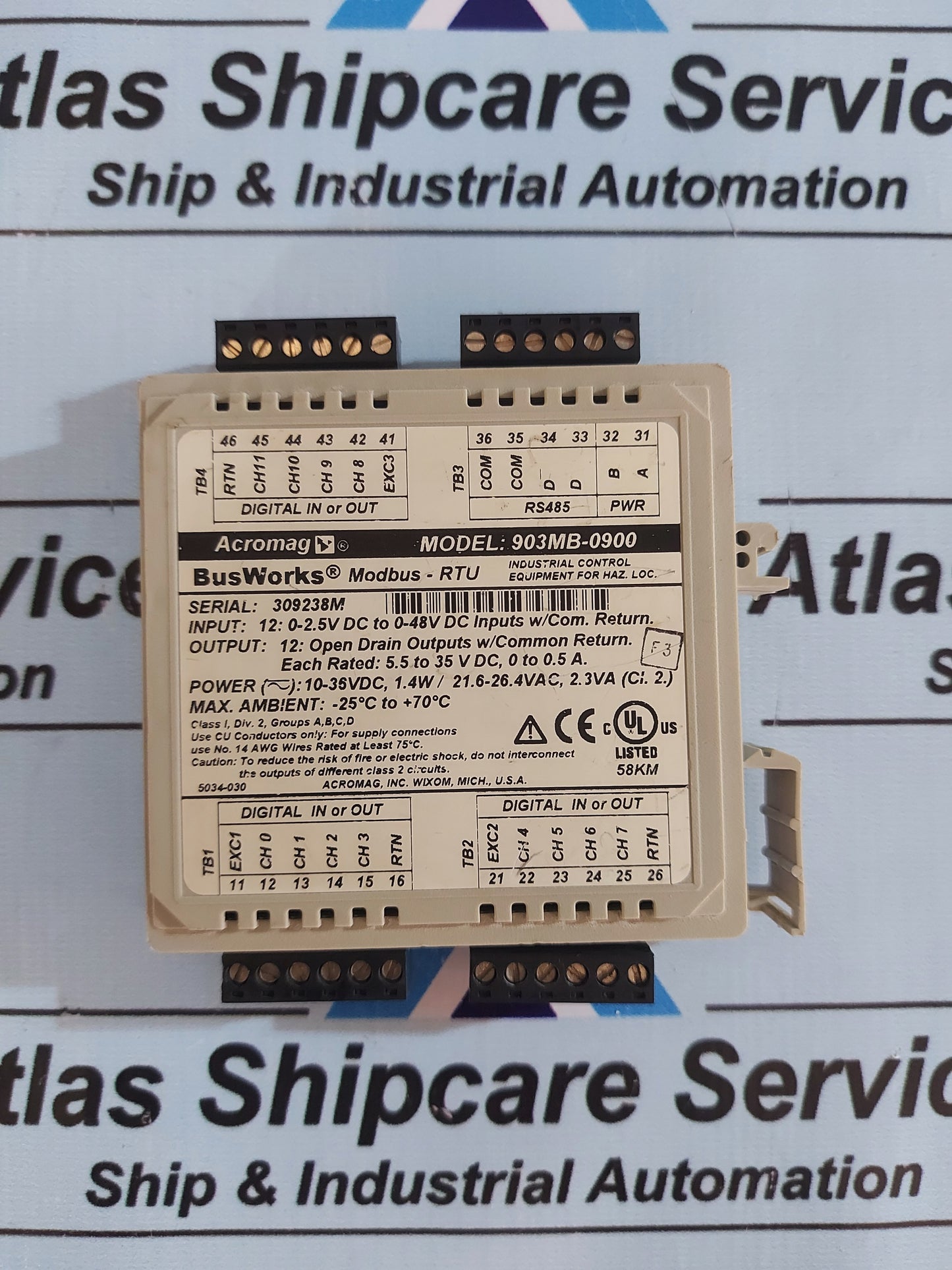 ACROMAG 903MB-0900 BUSWORKS MODBUS-RTU MODULE