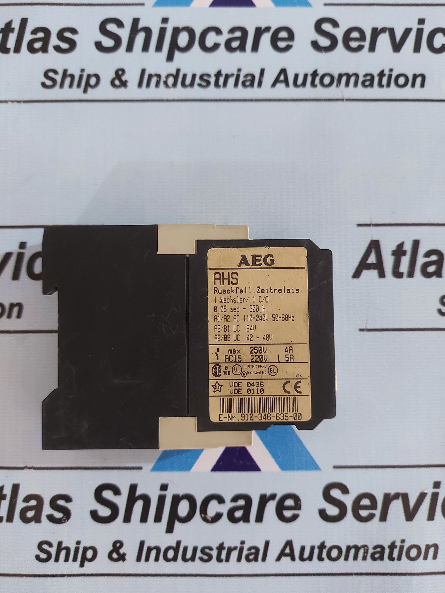 AEG AHS 910-346-635-00 RELAPSE TIME RELAY