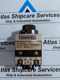 AGASTAT 7022AH TIME DELAY RELAY 3-30 Min 120V 60Hz COIL