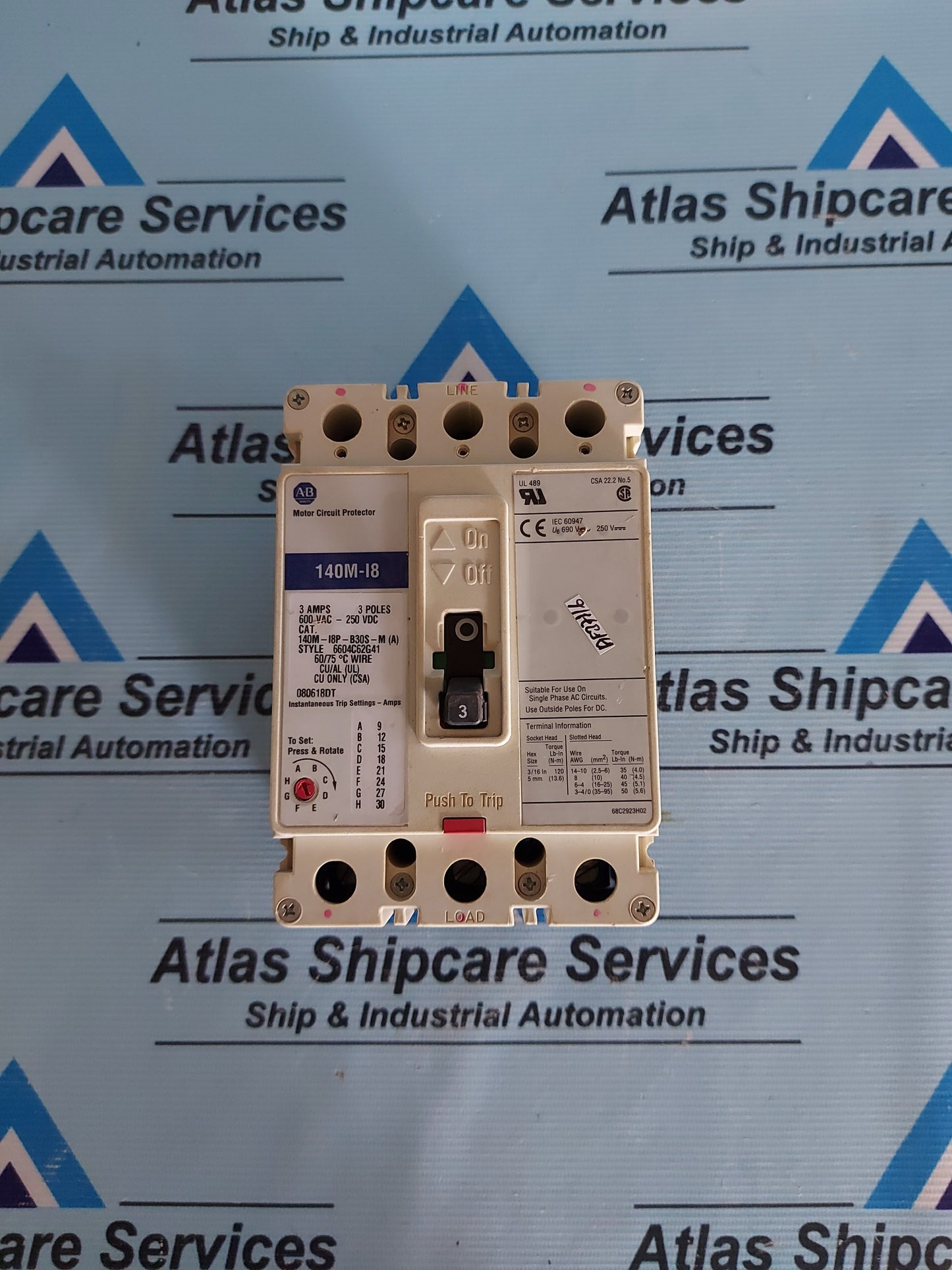 ALLEN-BRADLEY 140M-I8-B30S-M (A) MOTOR PROTECTOR CIRCUIT