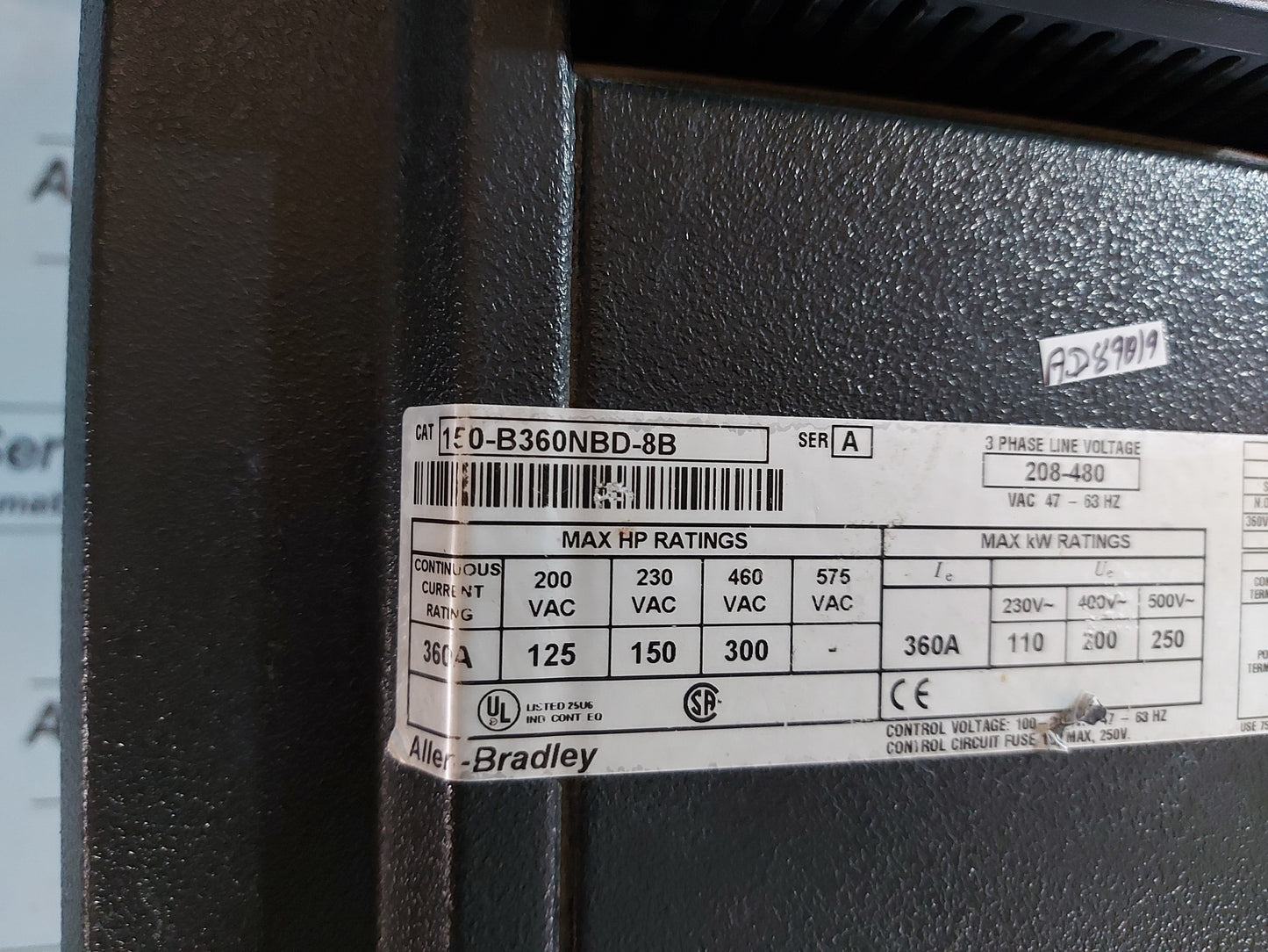 ALLEN-BRADLEY 150-B360NBD-8B SOFT STARTER