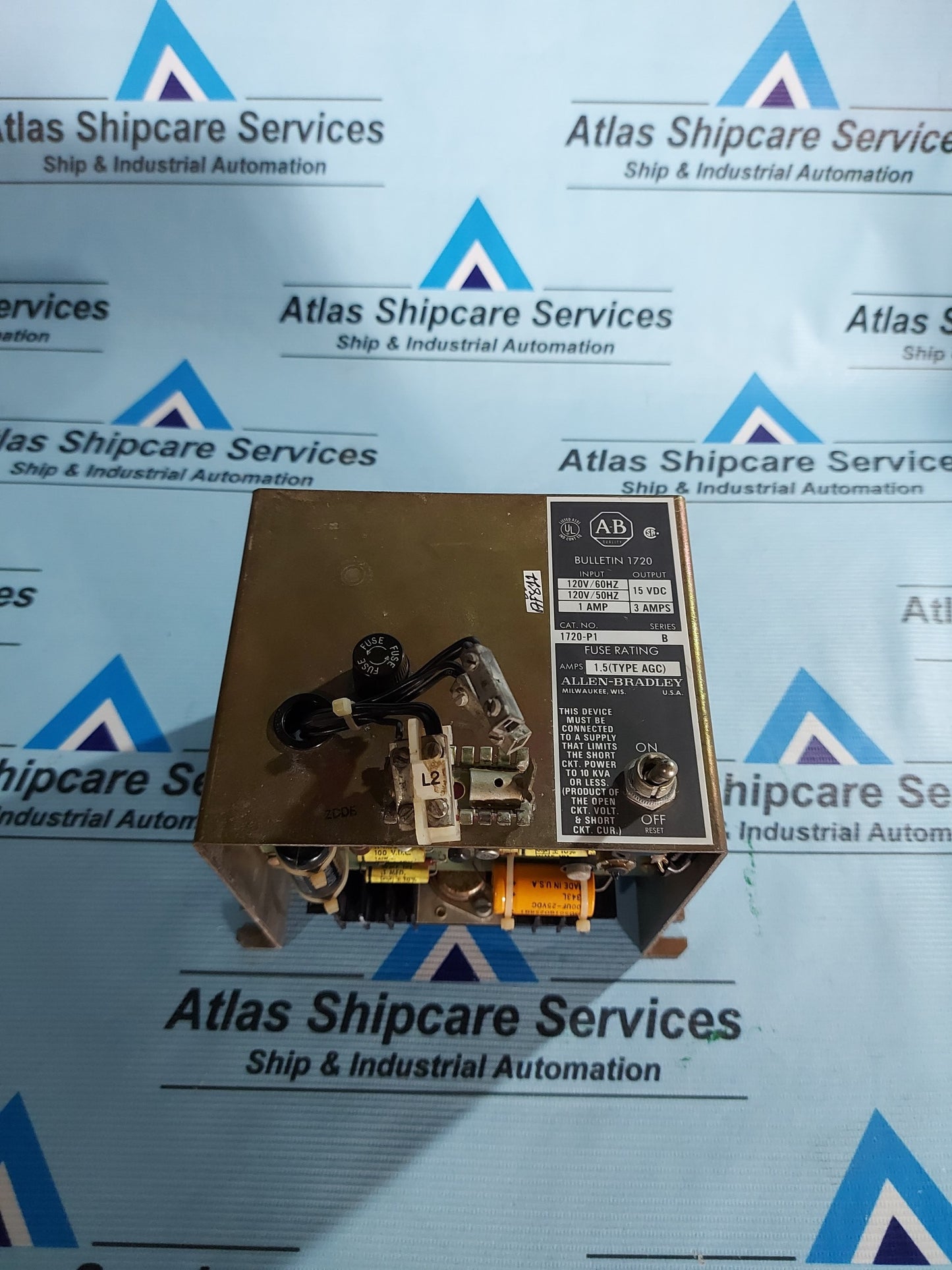 ALLEN-BRADLEY 1720-P1 POWER SUPPLY 120VAC/15VDC