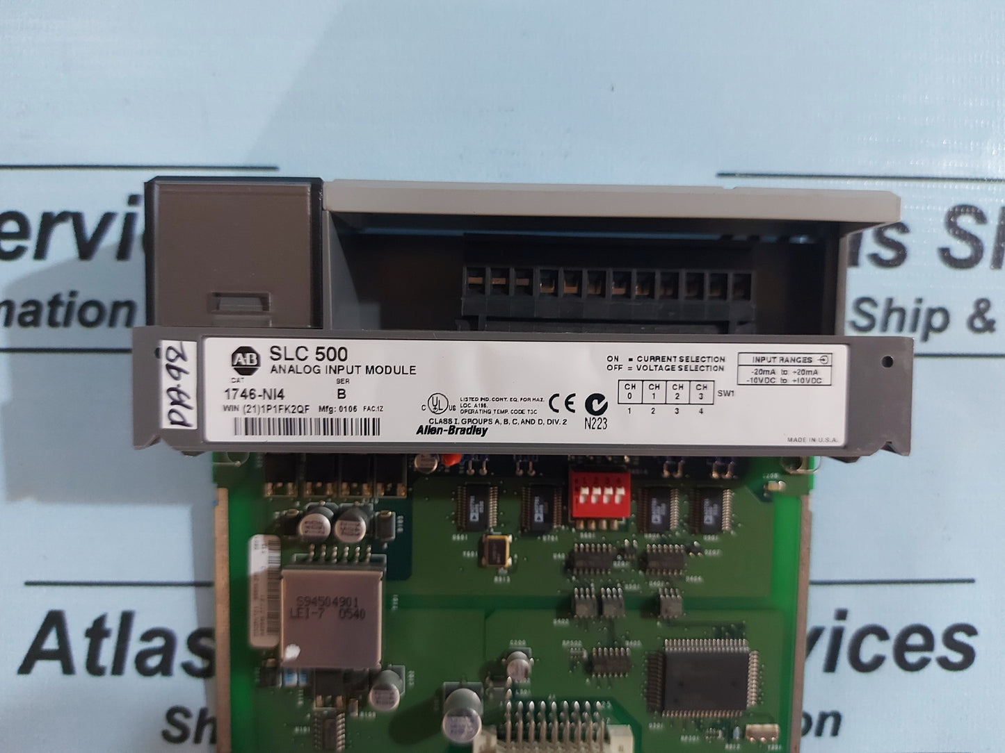 ALLEN-BRADLEY 1746-NI4 SLC 500 ANALOG INPUT MODULE